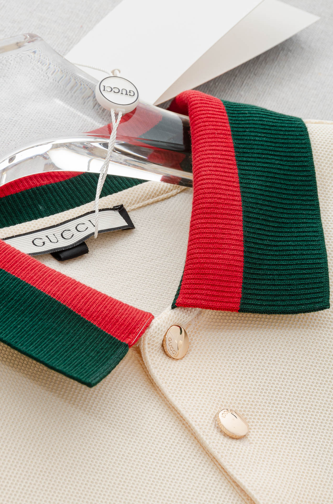 Gu#* cci 古/驰2025//男士商务休闲纯色翻领短袖POLO衫#客供进口100%珠地棉面料，甄选