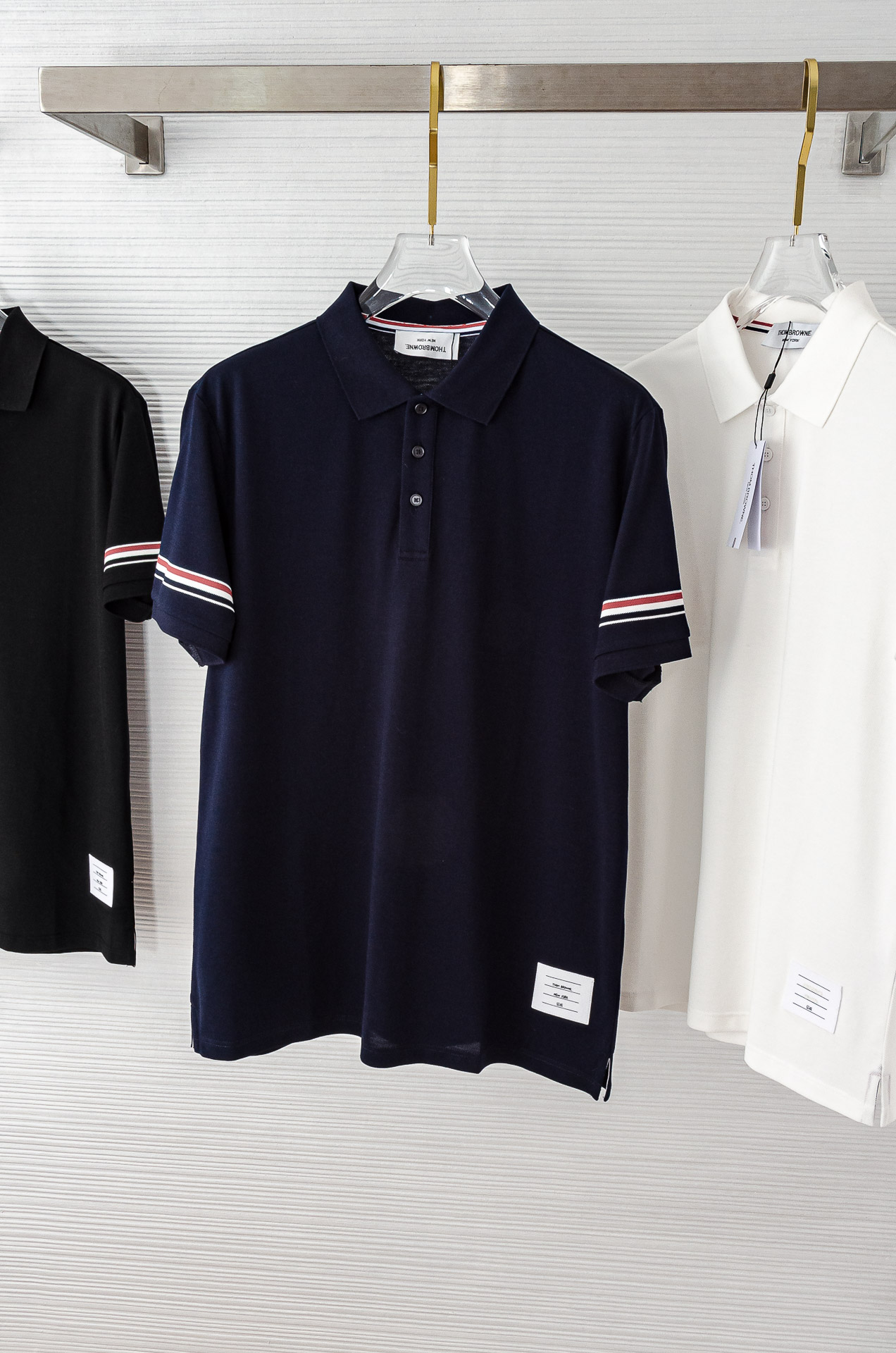 TB 2025//男士商务休闲纯色翻领短袖POLO衫#客供进口100%珠地棉面料，甄选上等长绒棉花原料，