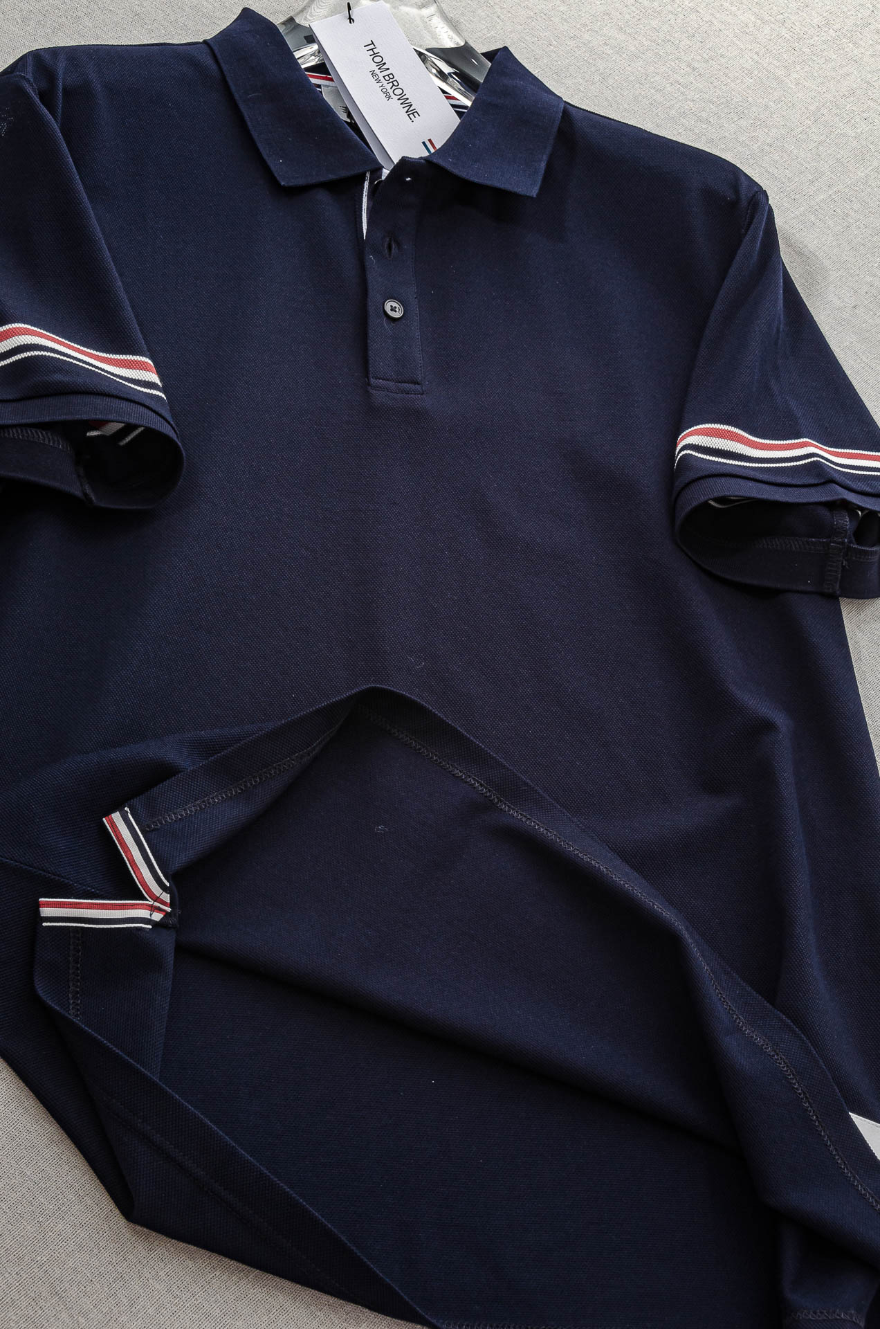 TB 2025//男士商务休闲纯色翻领短袖POLO衫#客供进口100%珠地棉面料，甄选上等长绒棉花原料，