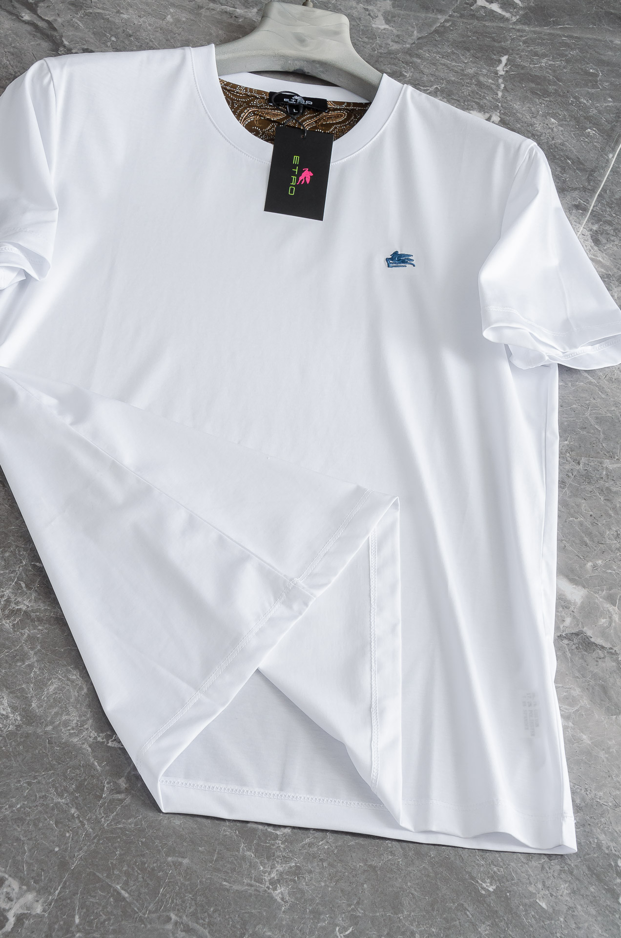 New Luxury Men’s T-shirt: High-end, Light, and Comfortable in Gold Ratio Fabric - 图片 2