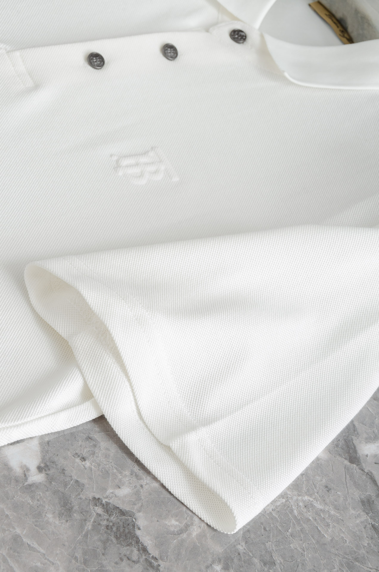 BBR 巴宝莉2025SS客供精梳棉+再生纤维素纤维网眼珠地丝光处理丝滑透气凉爽定织翻领男士商务休闲短袖