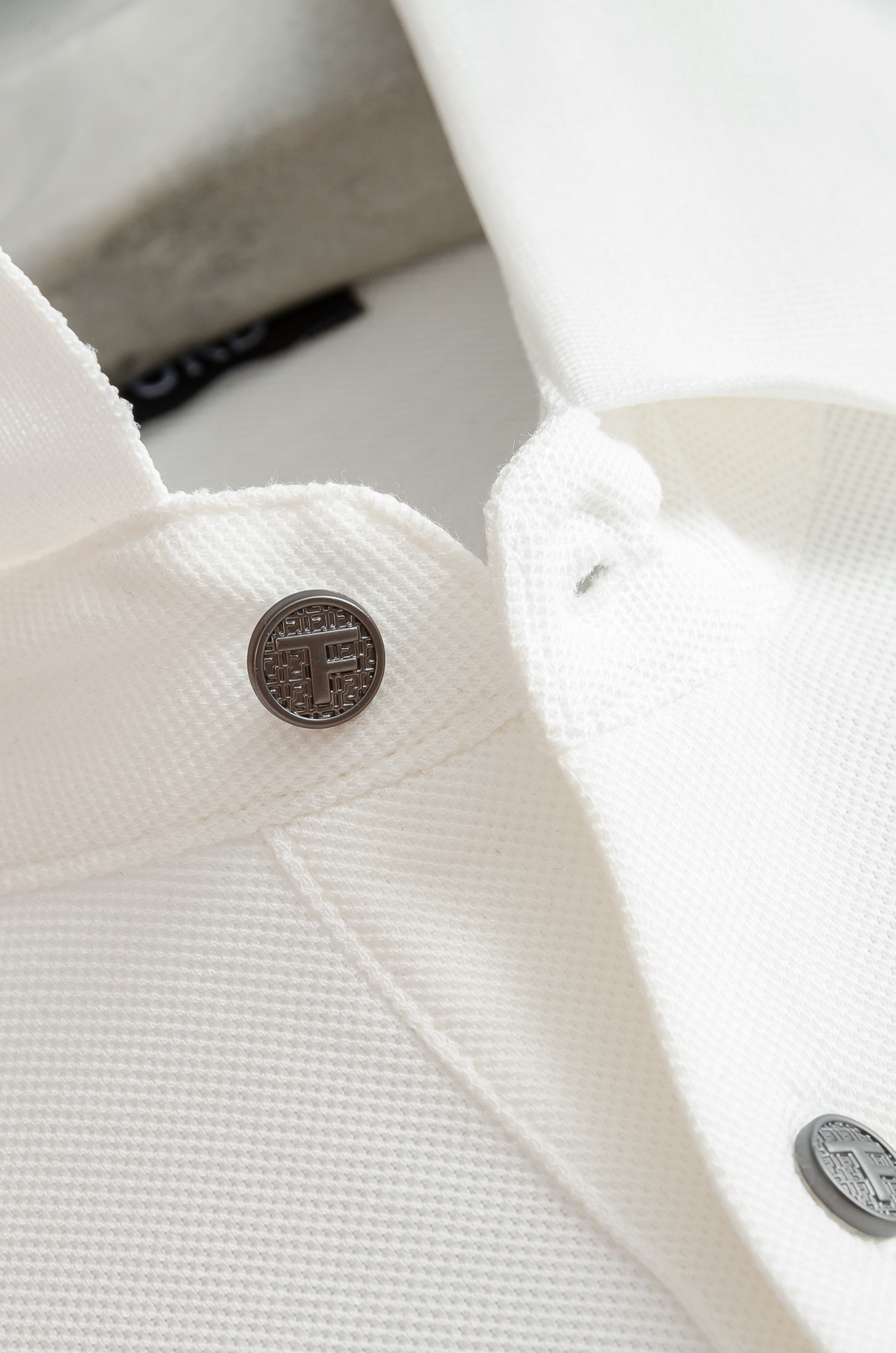 TF 2025SS客供精梳棉+再生纤维素纤维网眼珠地丝光处理丝滑透气凉爽定织翻领男士商务休闲短袖POLO