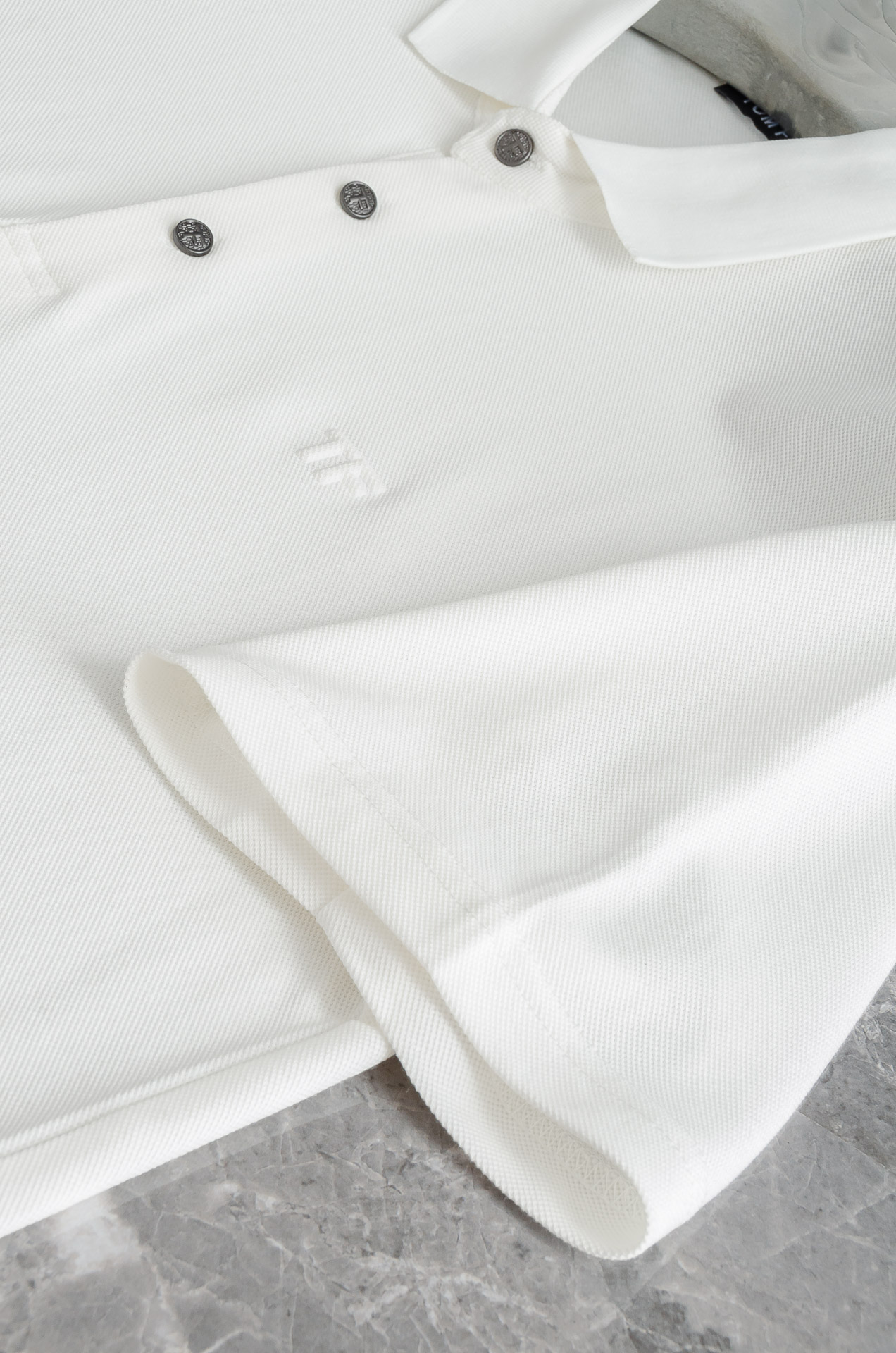 TF 2025SS客供精梳棉+再生纤维素纤维网眼珠地丝光处理丝滑透气凉爽定织翻领男士商务休闲短袖POLO