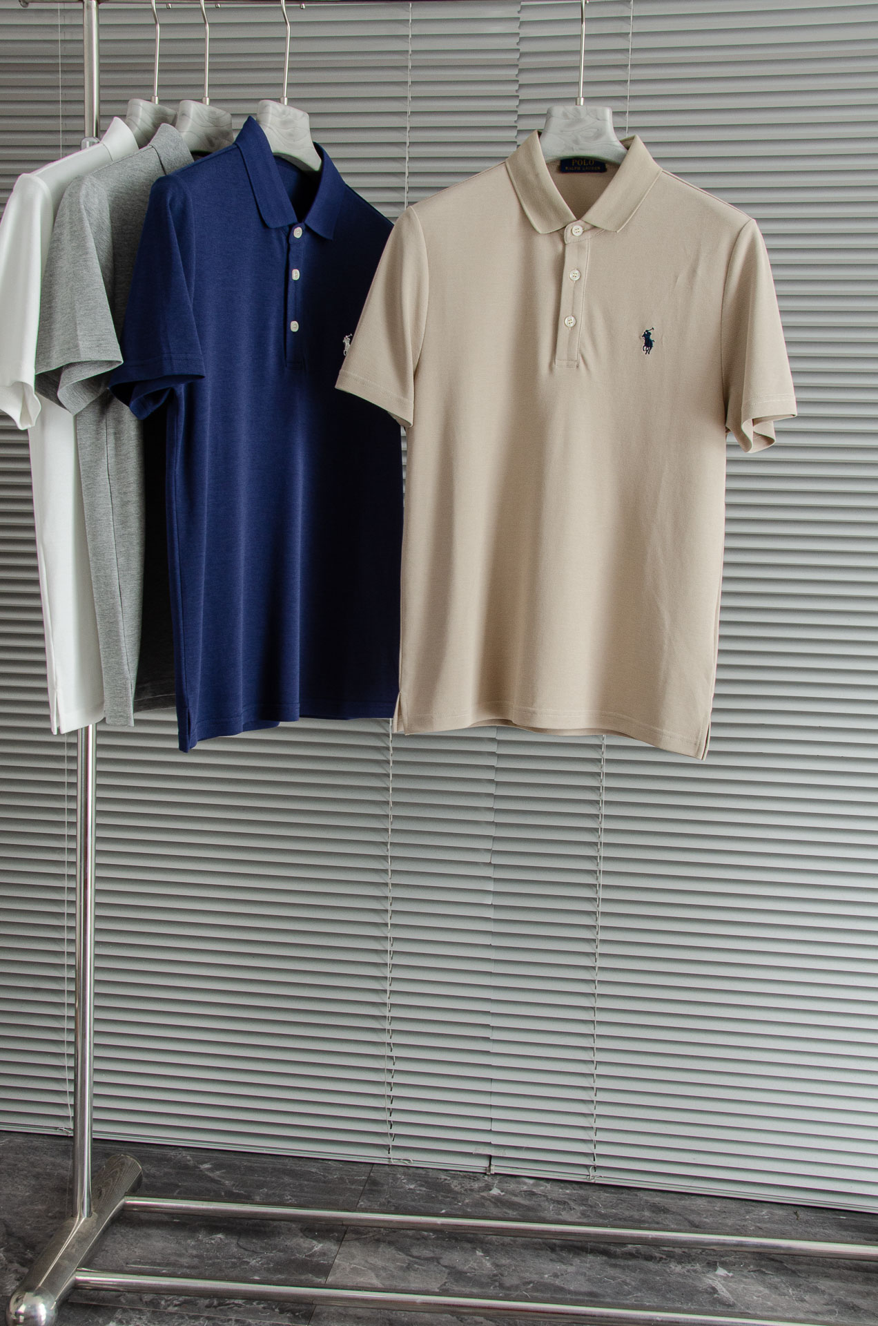 Polo 2025SS客供精梳棉+再生纤维素纤维网眼珠地丝光处理丝滑透气凉爽定织翻领男士商务休闲短袖PO