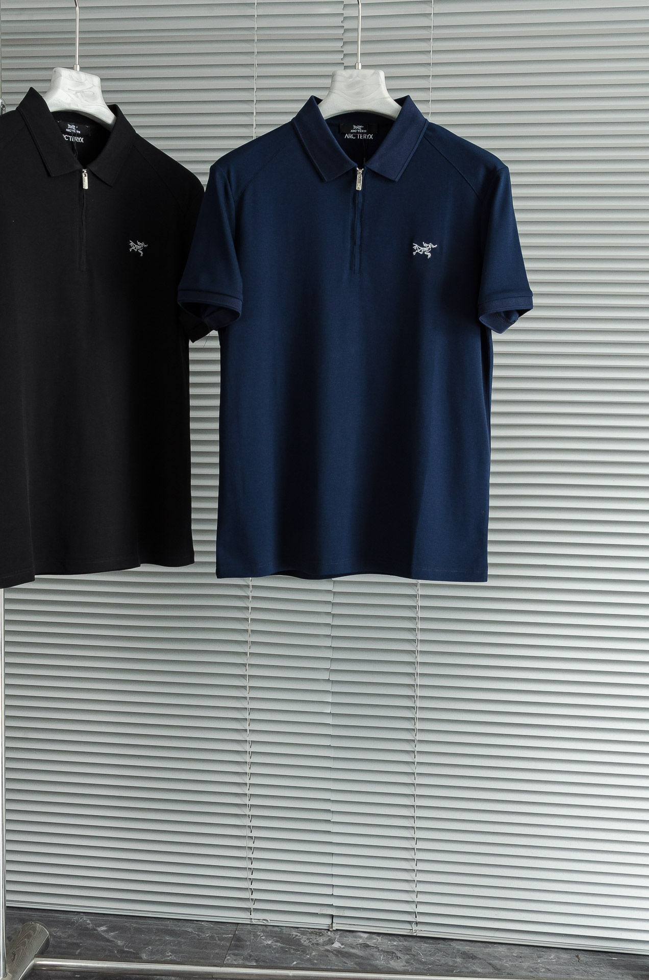 ARC#*TERYX 鸟牌 2025//男士商务休闲纯色翻领短袖POLO衫#客供进口100%珠地棉面料，