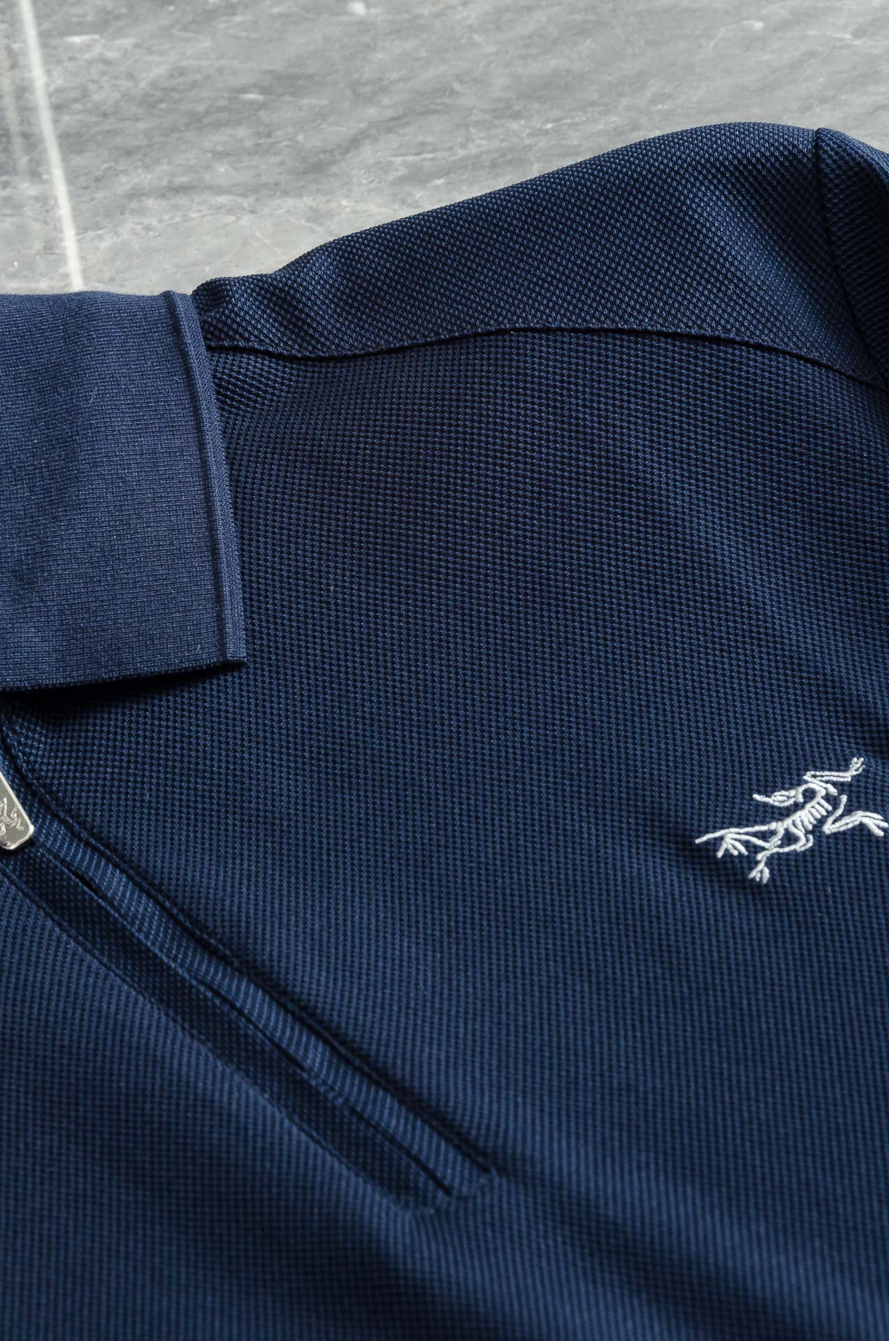 ARC#*TERYX 鸟牌 2025//男士商务休闲纯色翻领短袖POLO衫#客供进口100%珠地棉面料，