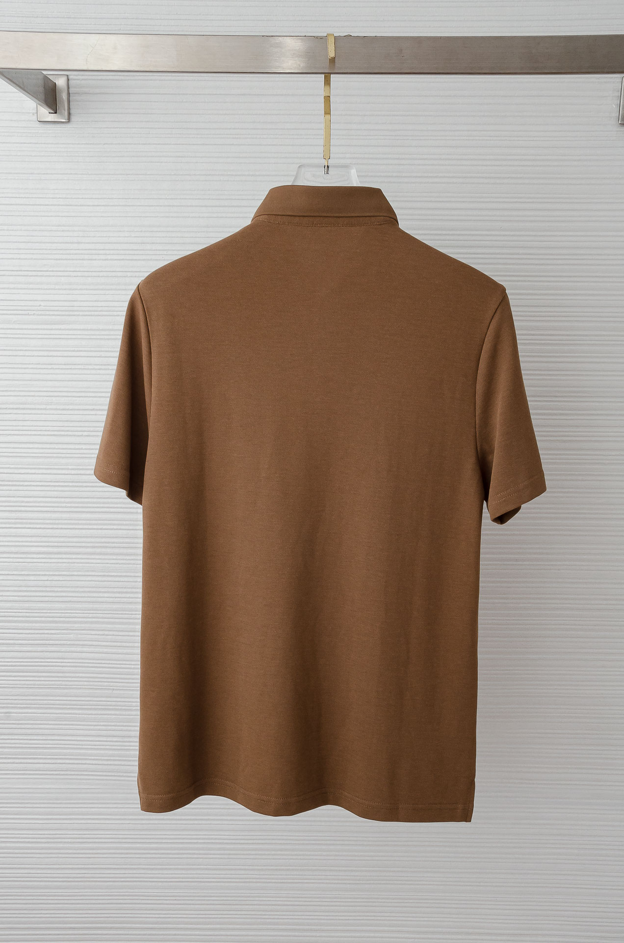 Burberry 巴宝莉2026SS客供精梳棉+再生纤维素纤维网眼珠地丝光处理丝滑透气凉爽定织翻领男士商