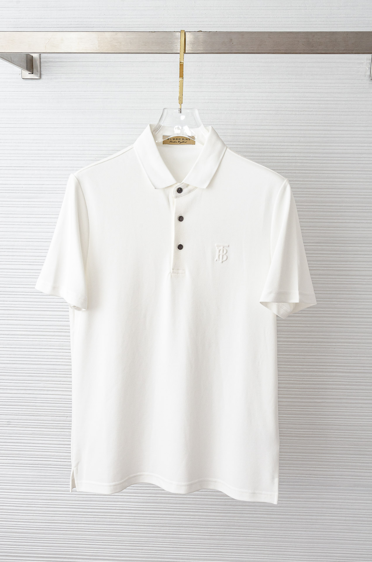 Burberry 巴宝莉2026SS客供精梳棉+再生纤维素纤维网眼珠地丝光处理丝滑透气凉爽定织翻领男士商