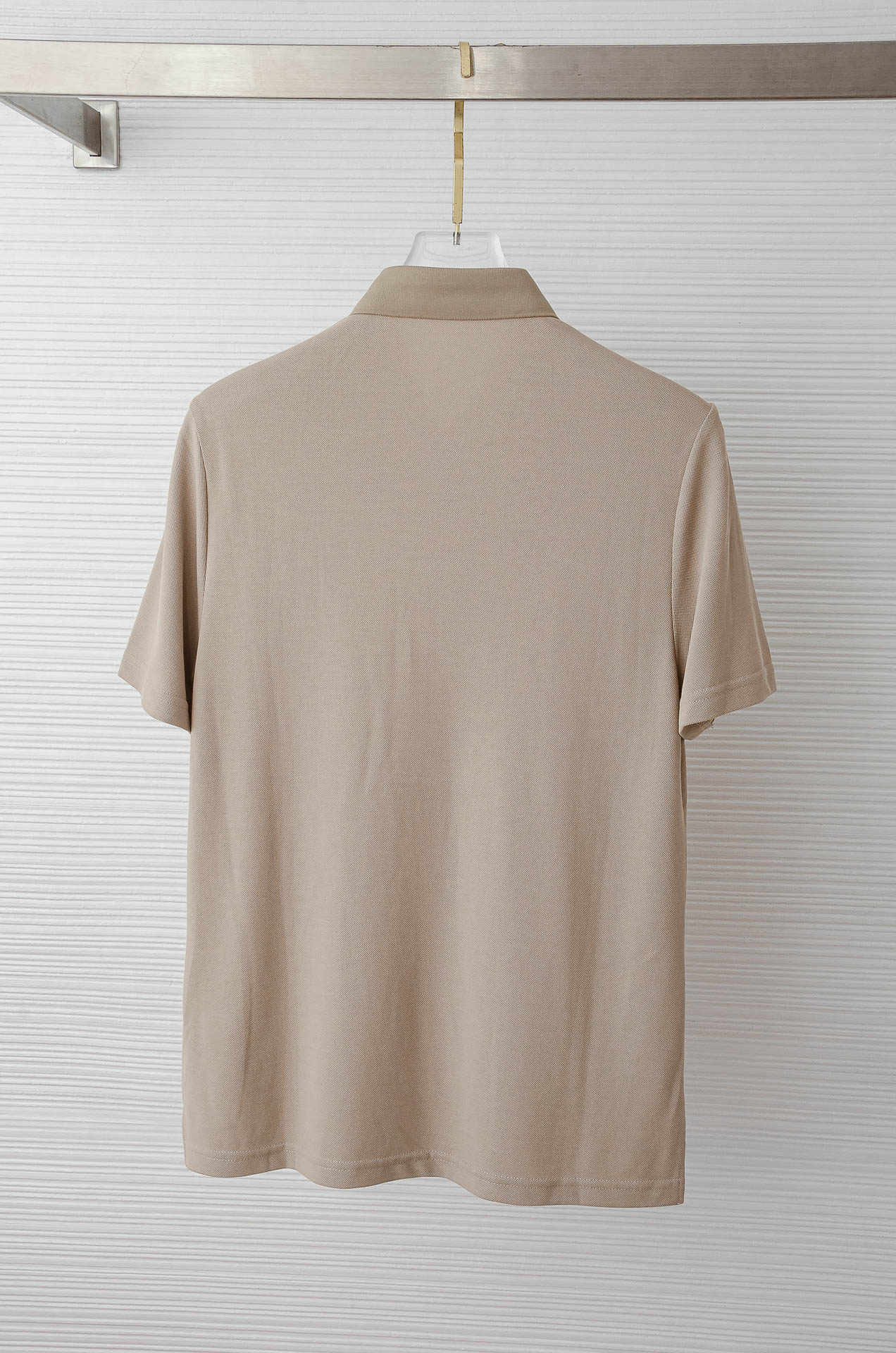 Burberry 巴宝莉2026SS客供精梳棉+再生纤维素纤维网眼珠地丝光处理丝滑透气凉爽定织翻领男士商