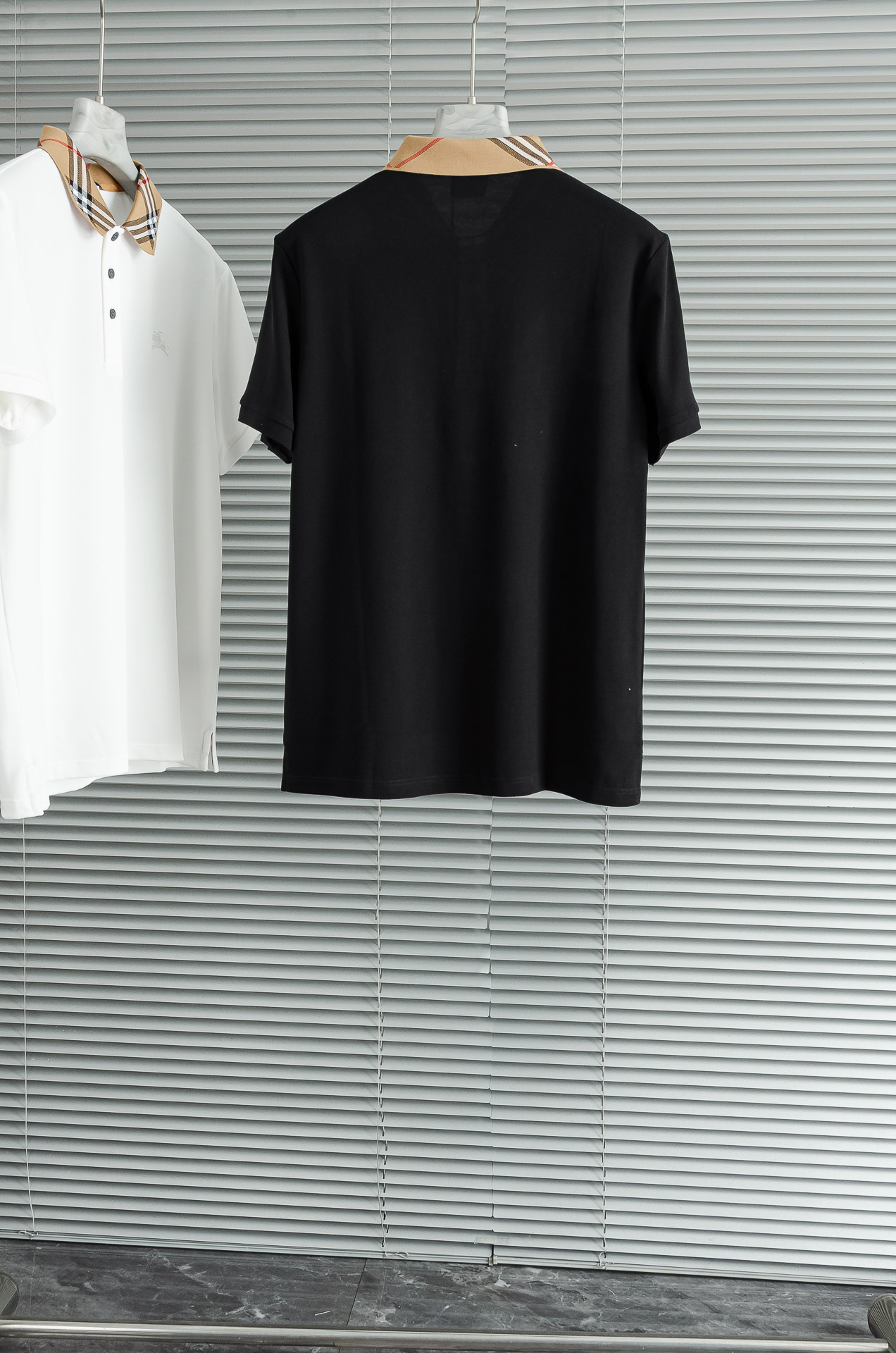 Nea# BBR 巴/宝/莉2025//男士商务休闲纯色翻领短袖POLO衫#客供进口100%珠地棉面料，