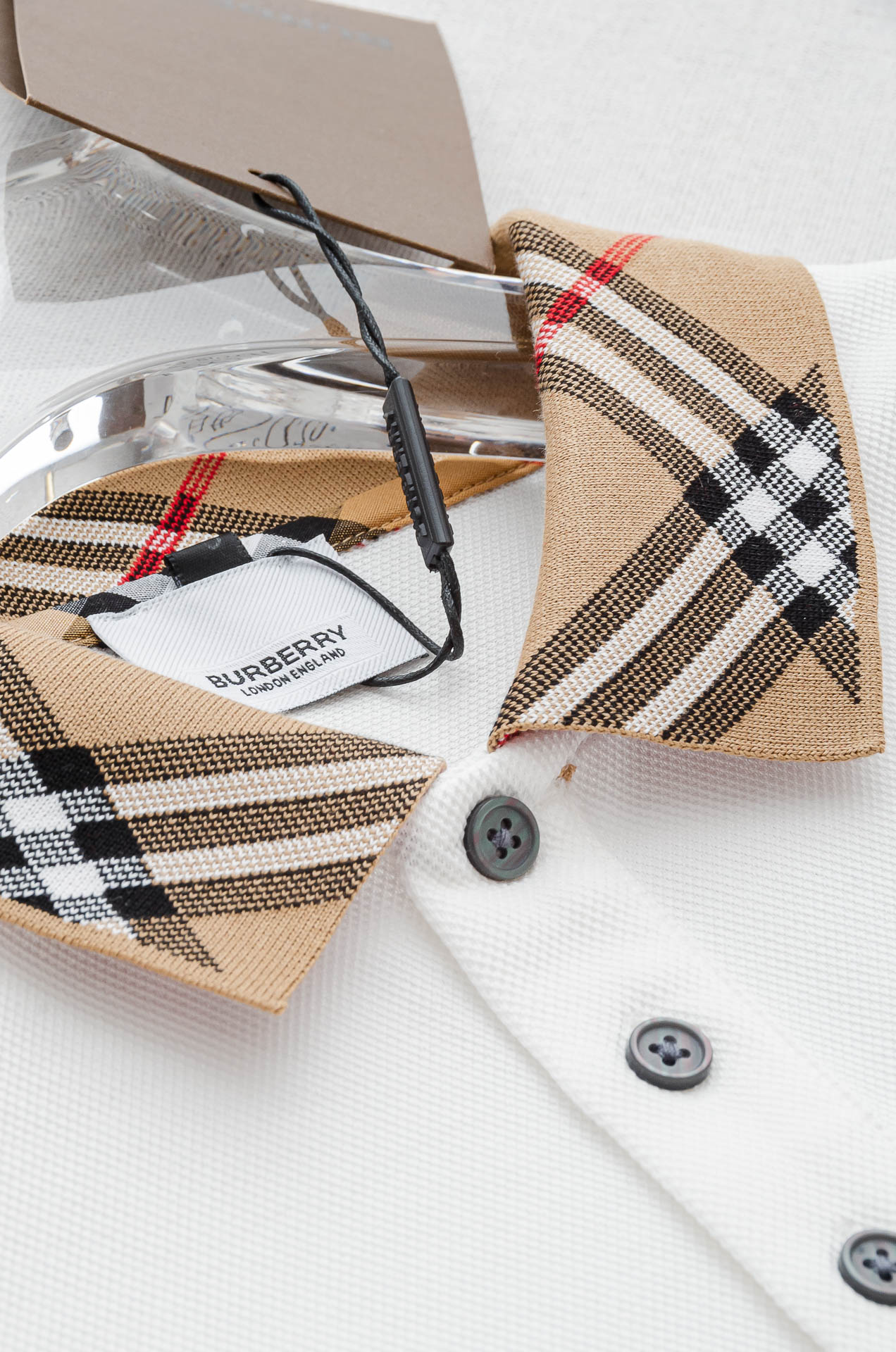 Burberry 巴宝莉 2025//男士商务休闲纯色翻领短袖POLO衫#客供进口100%珠地棉面料，甄