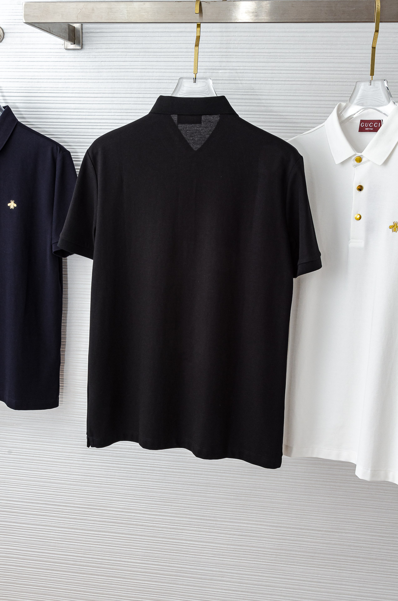 GUCC.I. 古驰2025//男士商务休闲纯色翻领短袖POLO衫#客供进口100%珠地棉面料，甄选上等