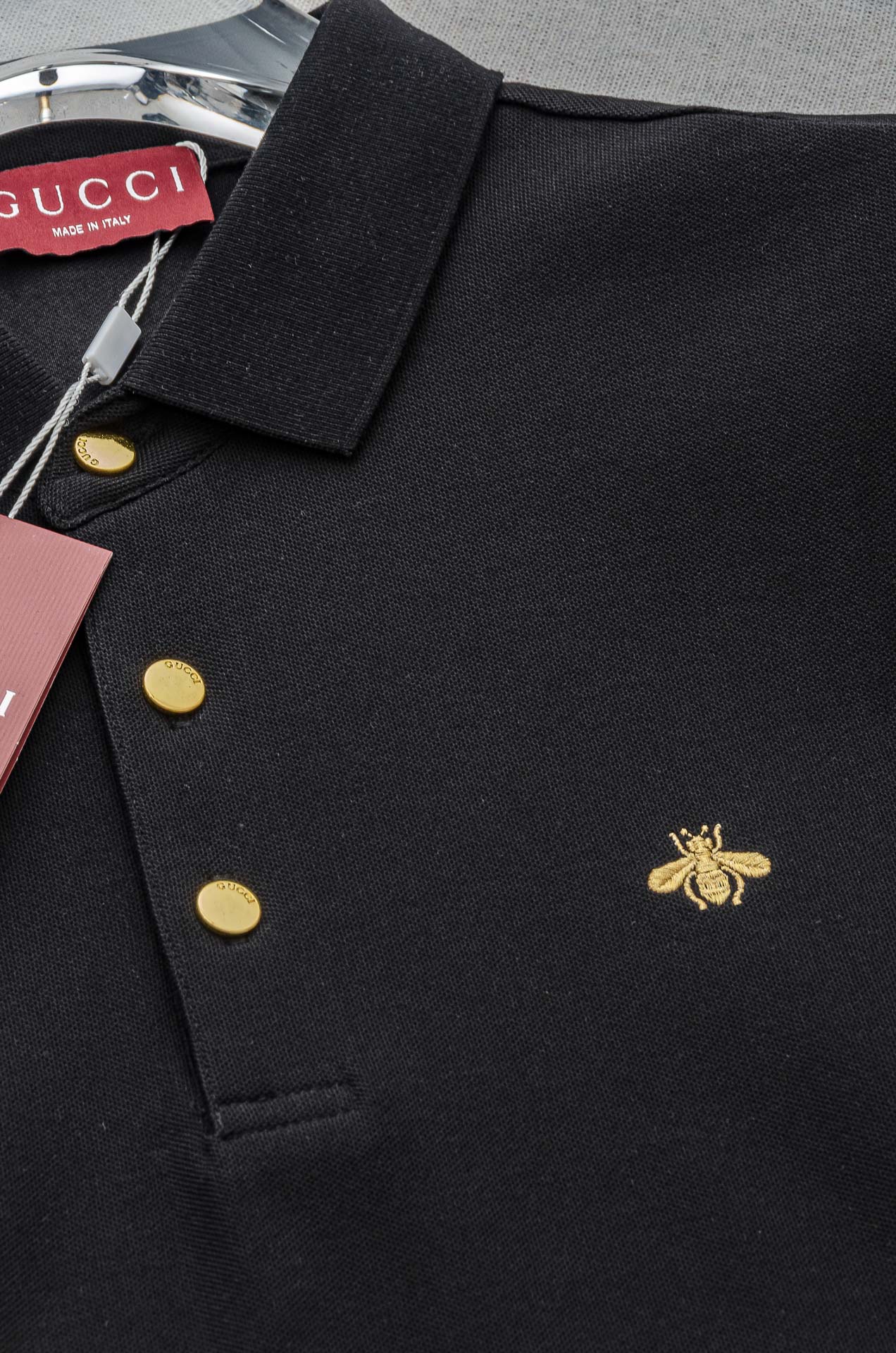 GUCC.I. 古驰2025//男士商务休闲纯色翻领短袖POLO衫#客供进口100%珠地棉面料，甄选上等