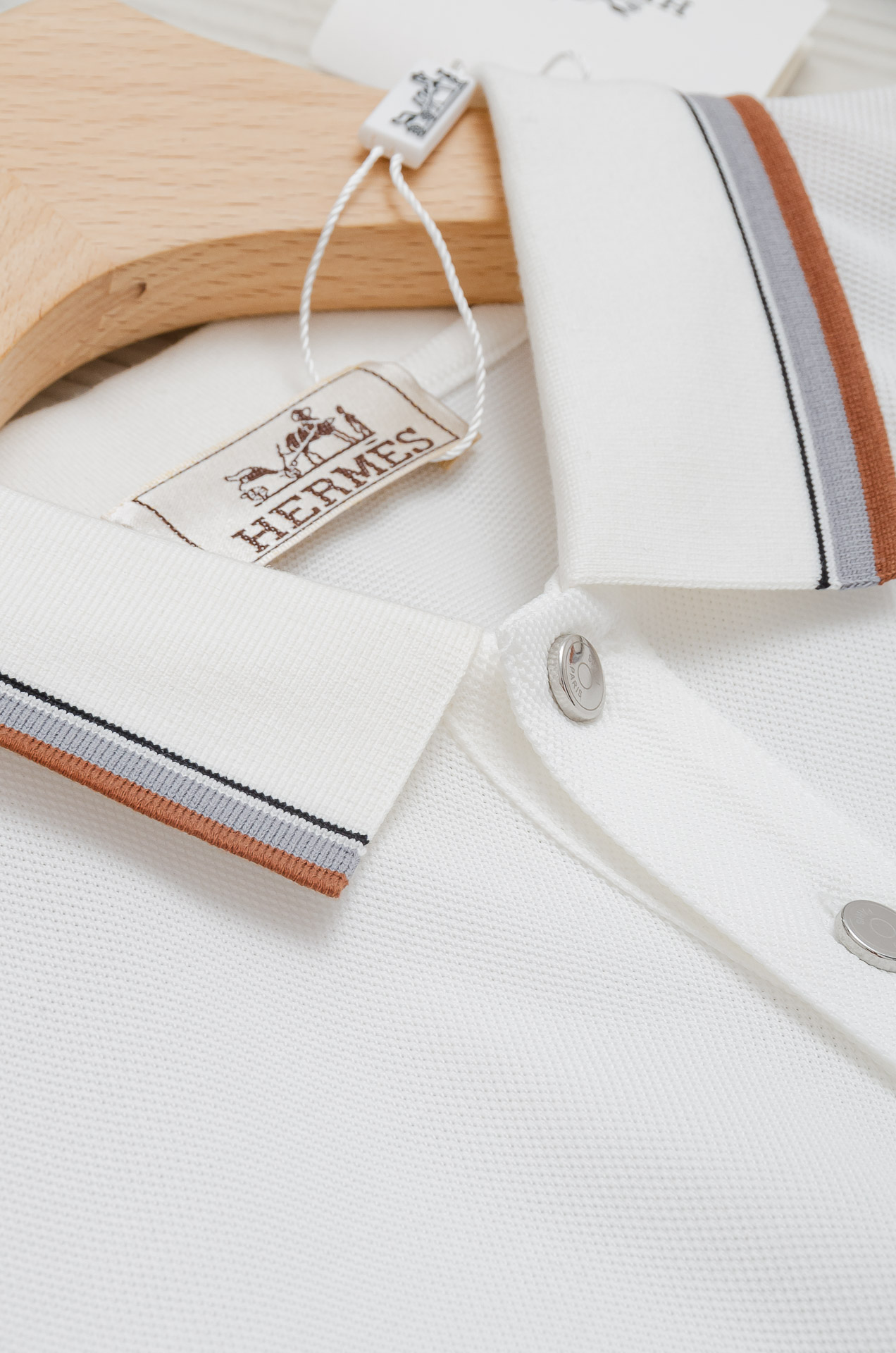 ☀☀HERMES2025SS春夏新款网眼珠地Polo衫，男士翻领商务休闲短袖Polo衫！商务休闲皆宜的百