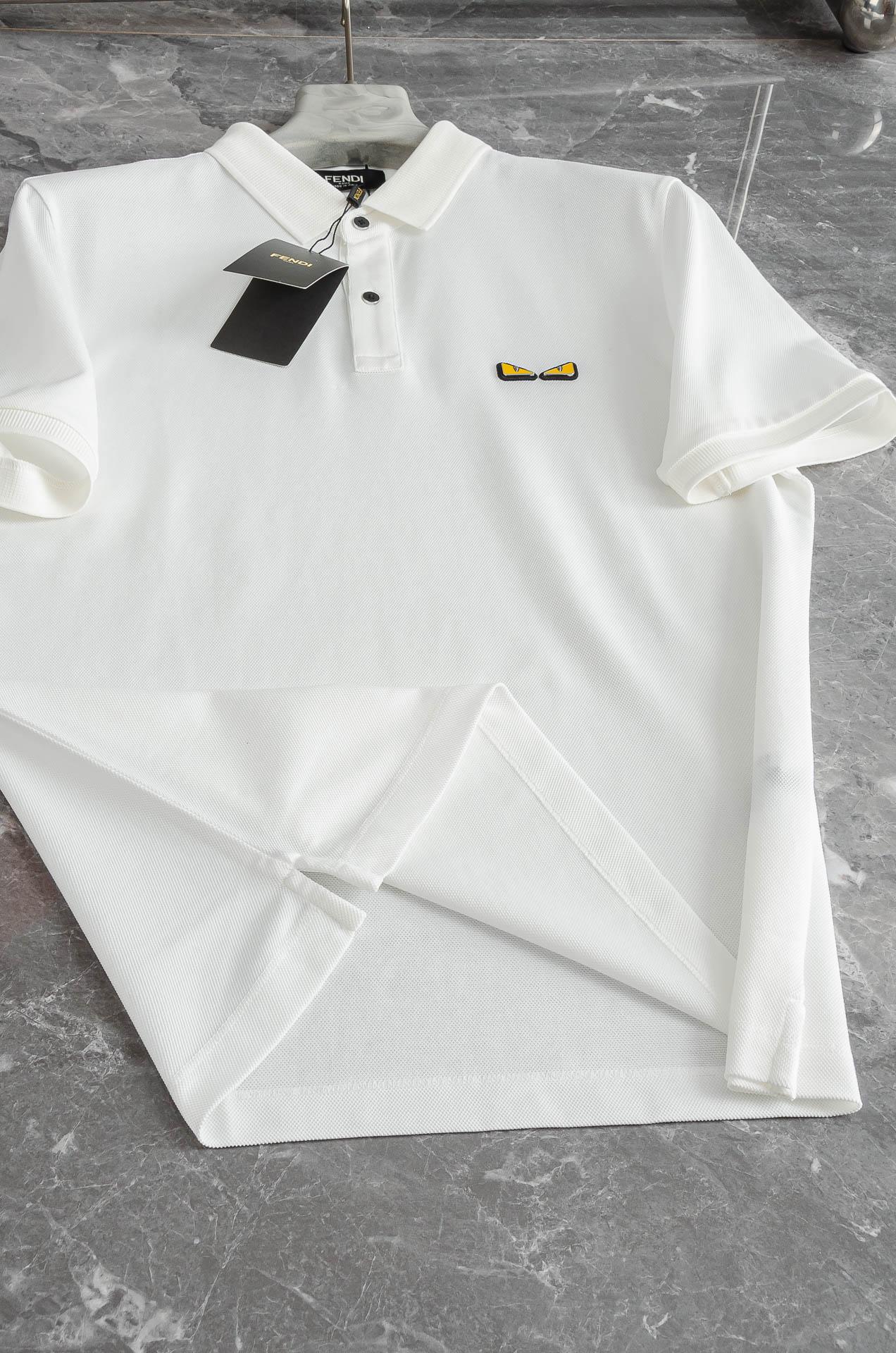 FEN*DI 2025SS春夏新款网眼珠地Polo衫，男士翻领商务休闲短袖Polo衫！商务休闲皆宜的百搭