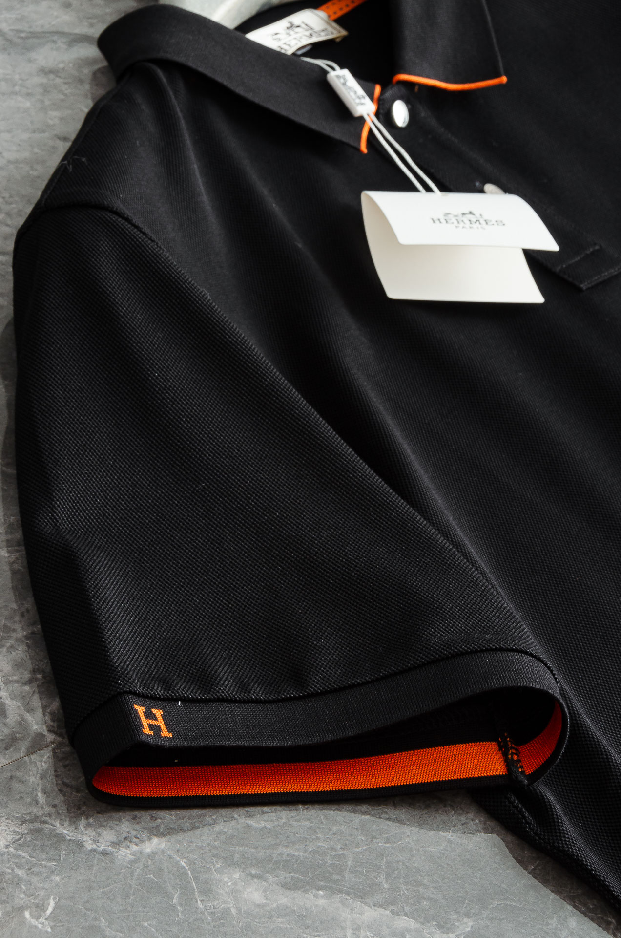 HER#MES2025SS春夏新款网眼珠地Polo衫，男士翻领商务休闲短袖Polo衫！商务休闲皆宜的百搭