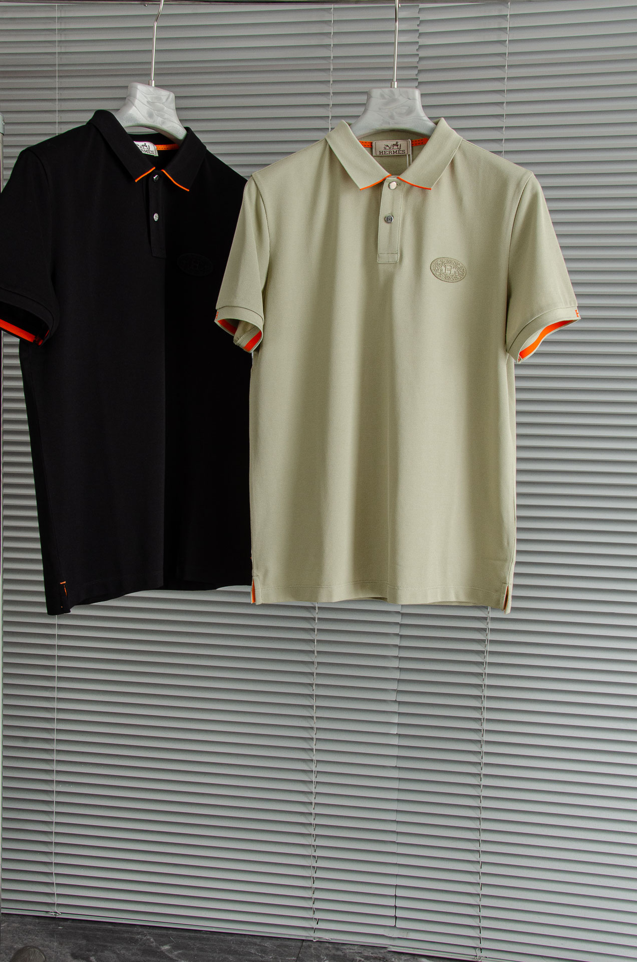 HER#MES2025SS春夏新款网眼珠地Polo衫，男士翻领商务休闲短袖Polo衫！商务休闲皆宜的百搭