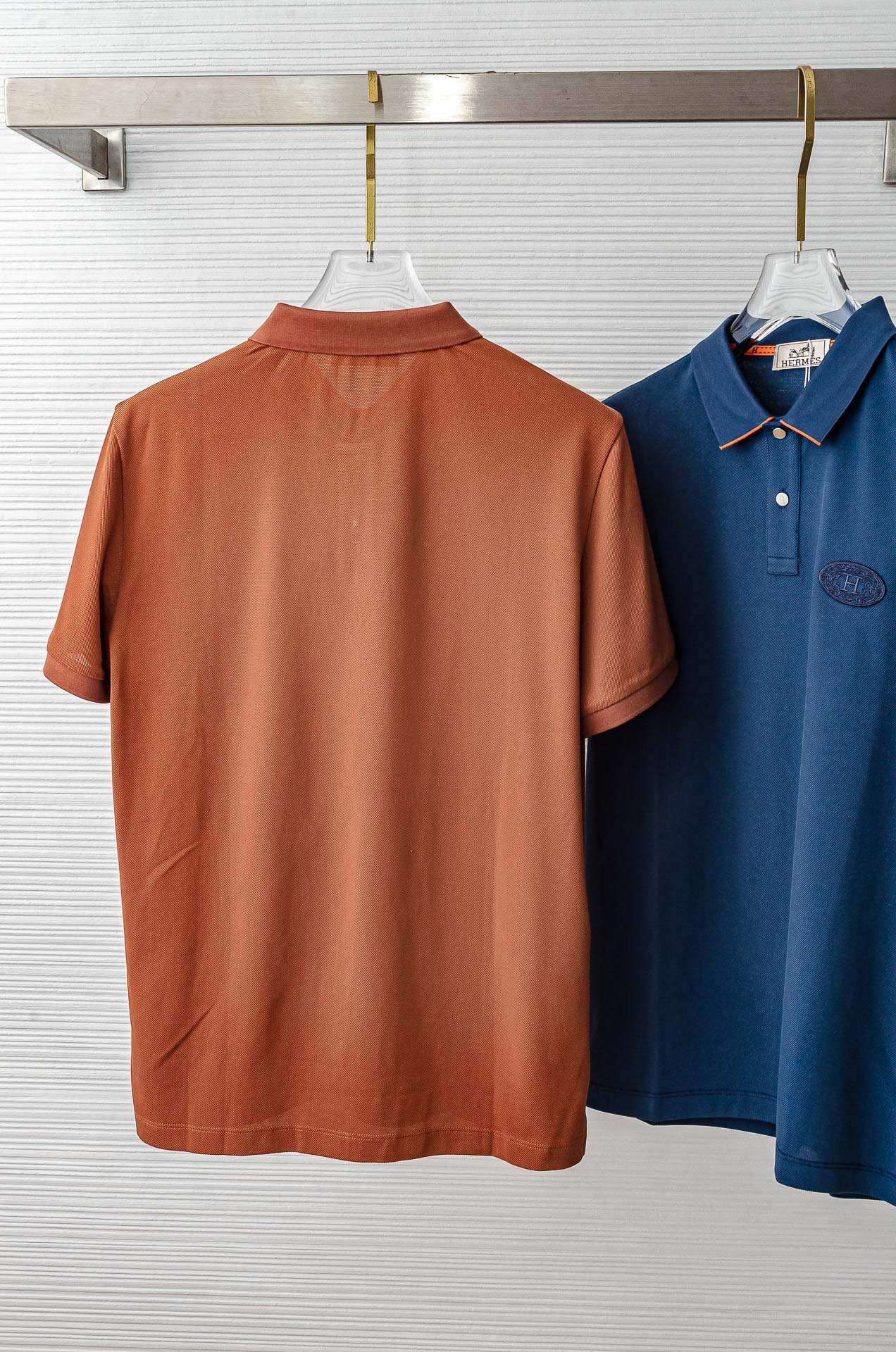 HERMES 2025SS春夏新款网眼珠地Polo衫，男士翻领商务休闲短袖Polo衫！商务休闲皆宜的百搭