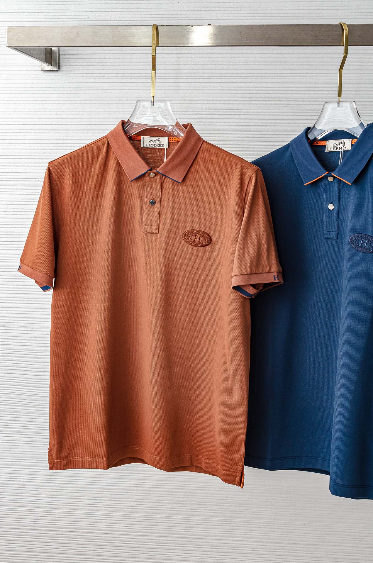 HERMES 2025SS春夏新款网眼珠地Polo衫，男士翻领商务休闲短袖Polo衫！商务休闲皆宜的百搭