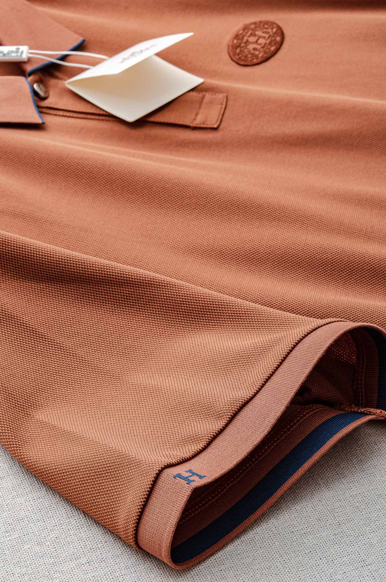 HERMES 2025SS春夏新款网眼珠地Polo衫，男士翻领商务休闲短袖Polo衫！商务休闲皆宜的百搭