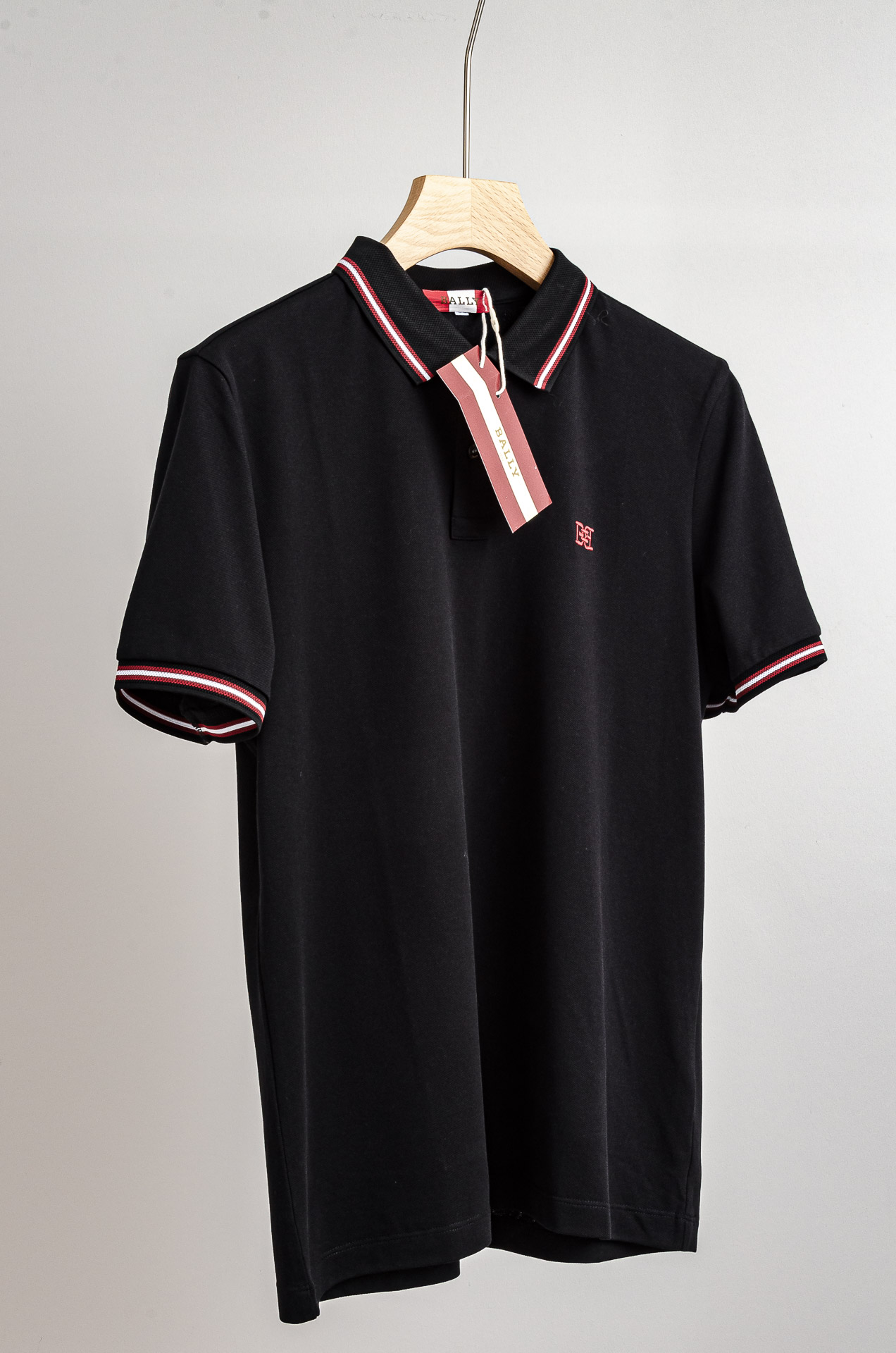 ☀️☀️ BALLY 巴利25SS春夏新款网眼珠地液氨处理工艺Polo衫，男士经典条纹撞色翻领商务休闲短