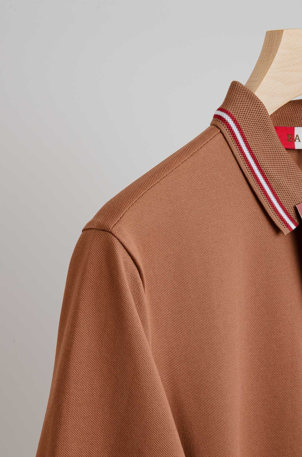 ☀️☀️ BALLY 巴利25SS春夏新款网眼珠地液氨处理工艺Polo衫，男士经典条纹撞色翻领商务休闲短