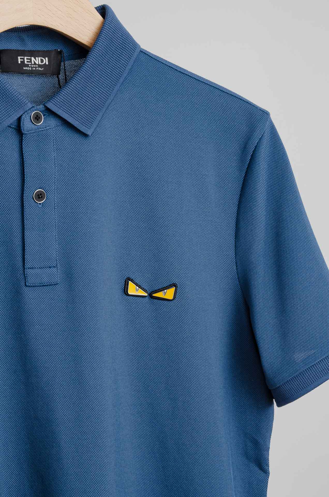 ☀☀FENDI2025SS春夏新款网眼珠地Polo衫，男士翻领商务休闲短袖Polo衫！商务休闲皆宜的百搭
