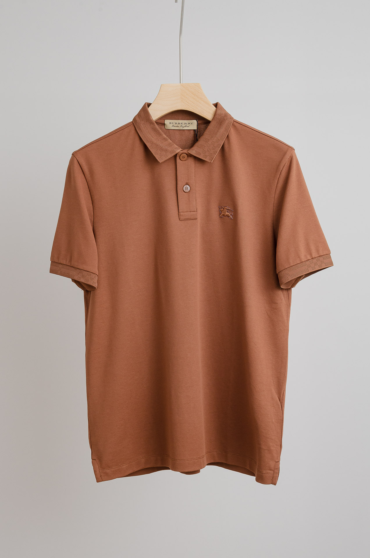 ☀️☀️ BURBERRY 巴宝莉25SS春夏新款网眼珠地液氨处理工艺Polo衫，男士经典条纹撞色翻领商