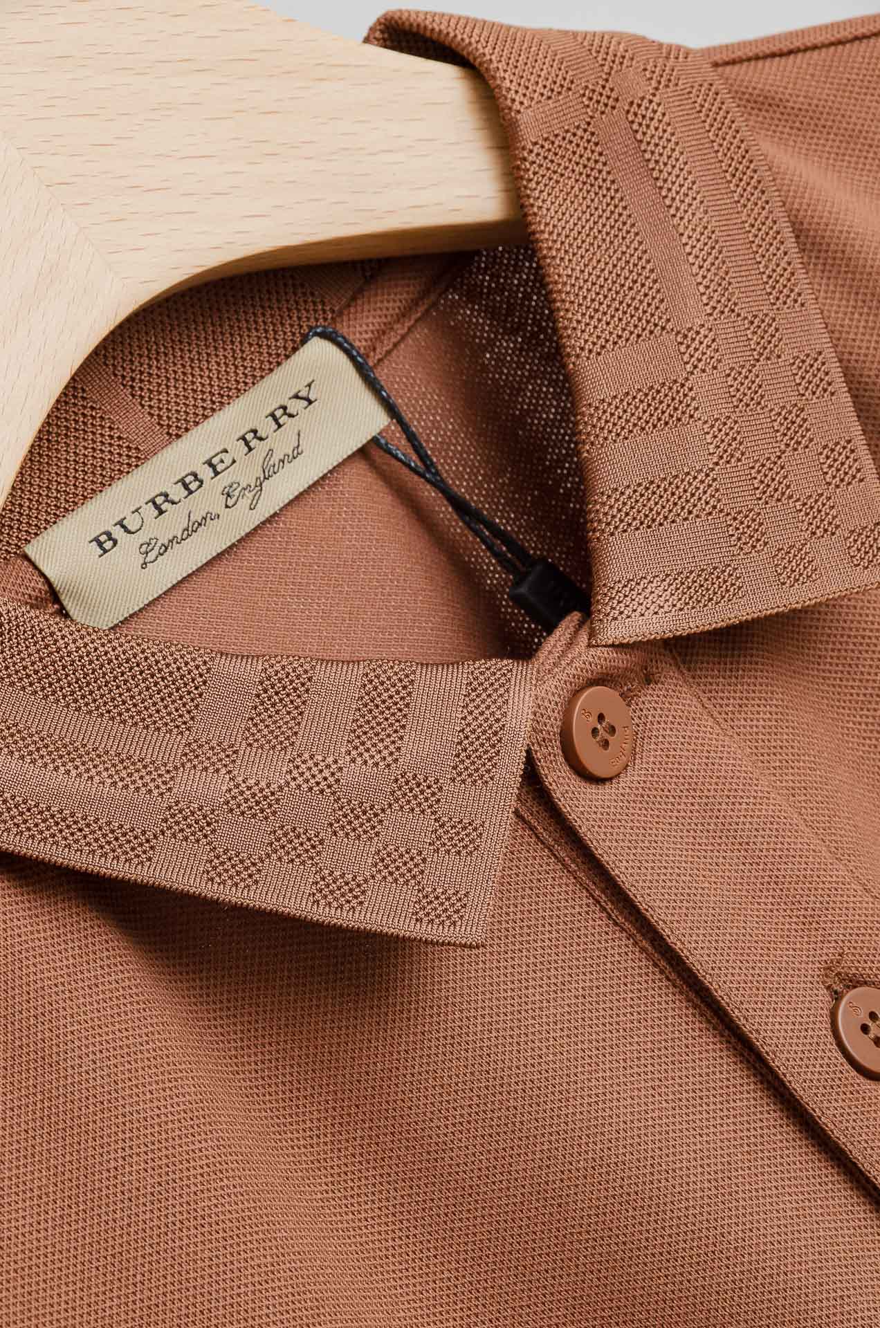 ☀️☀️ BURBERRY 巴宝莉25SS春夏新款网眼珠地液氨处理工艺Polo衫，男士经典条纹撞色翻领商