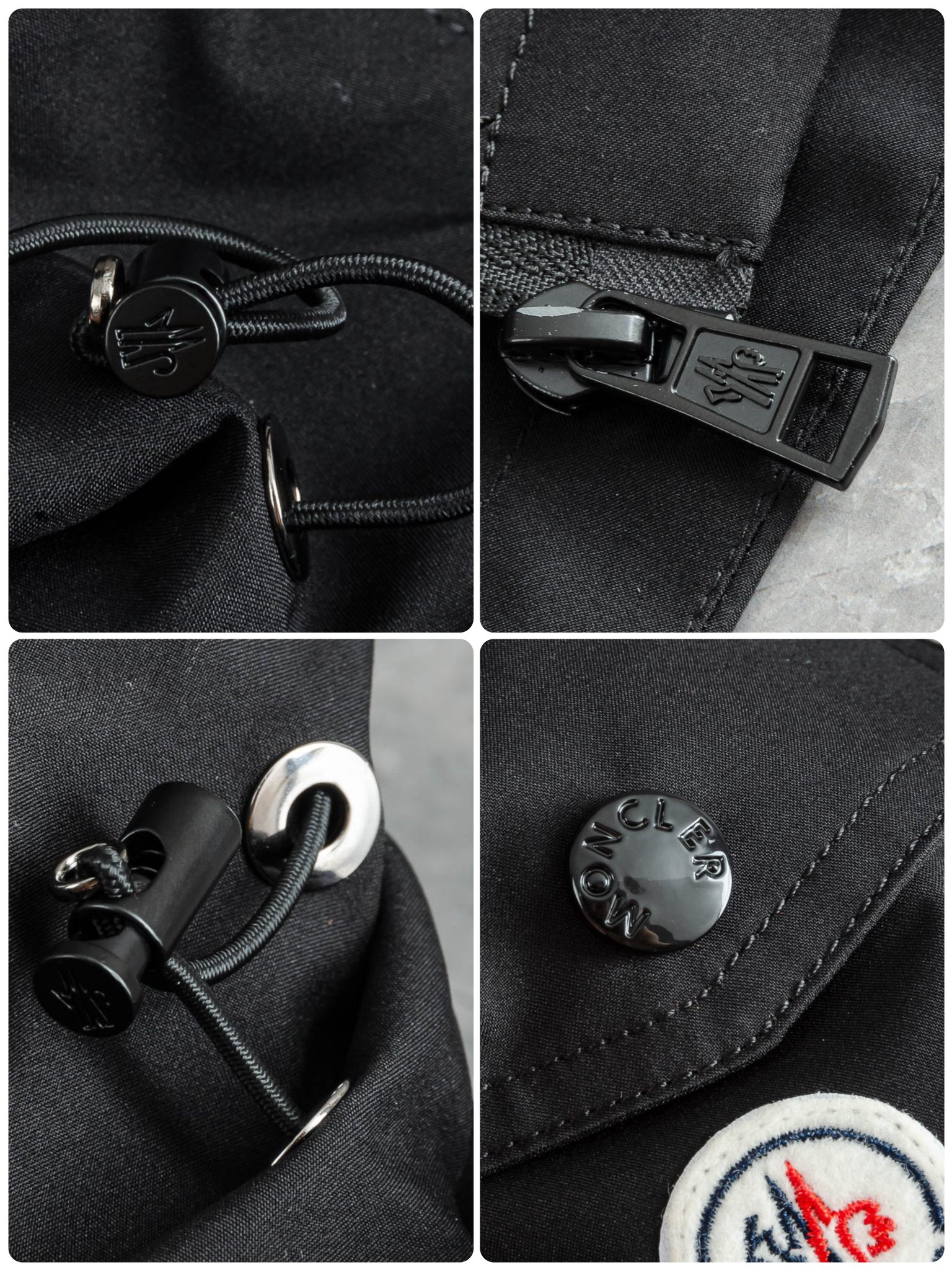 MONC* LER*.蒙口2025春季新品，连帽防水夹克外套#同步官网发售！该款夹克外层超柔聚酯纤维防风