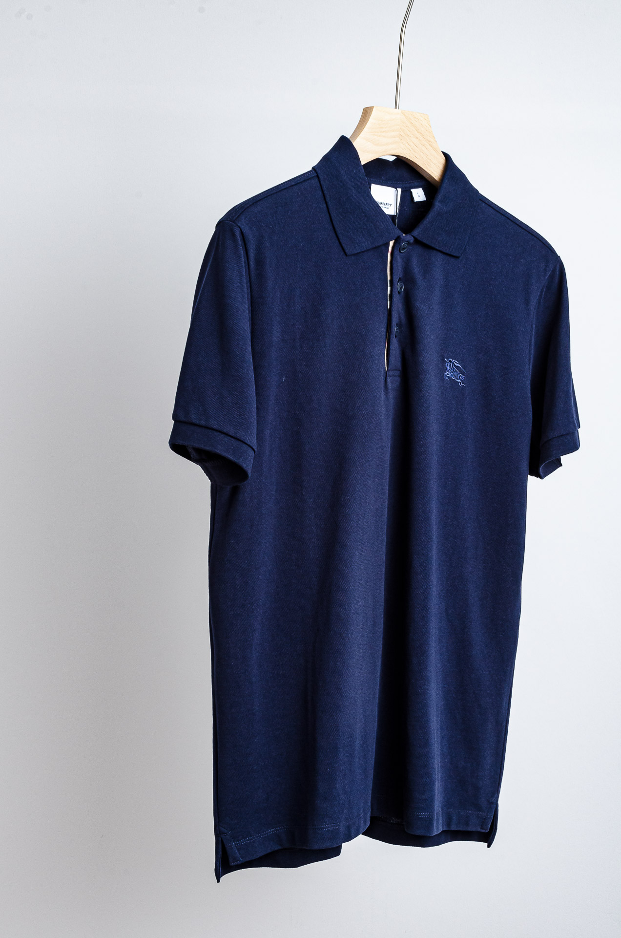 🧨 ☀️☀️ Burberry2026//男士商务休闲纯色翻领短袖POLO衫#客供进口100%珠地棉面料