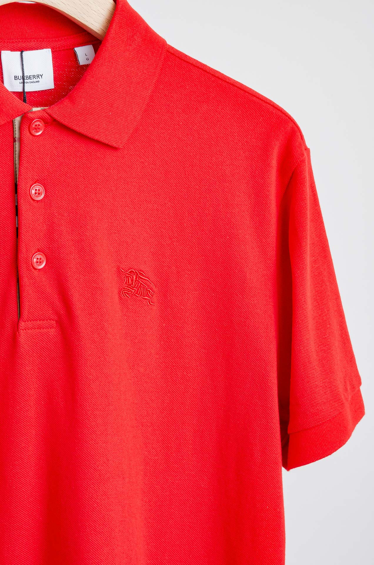 🧨 ☀️☀️ Burberry2026//男士商务休闲纯色翻领短袖POLO衫#客供进口100%珠地棉面料