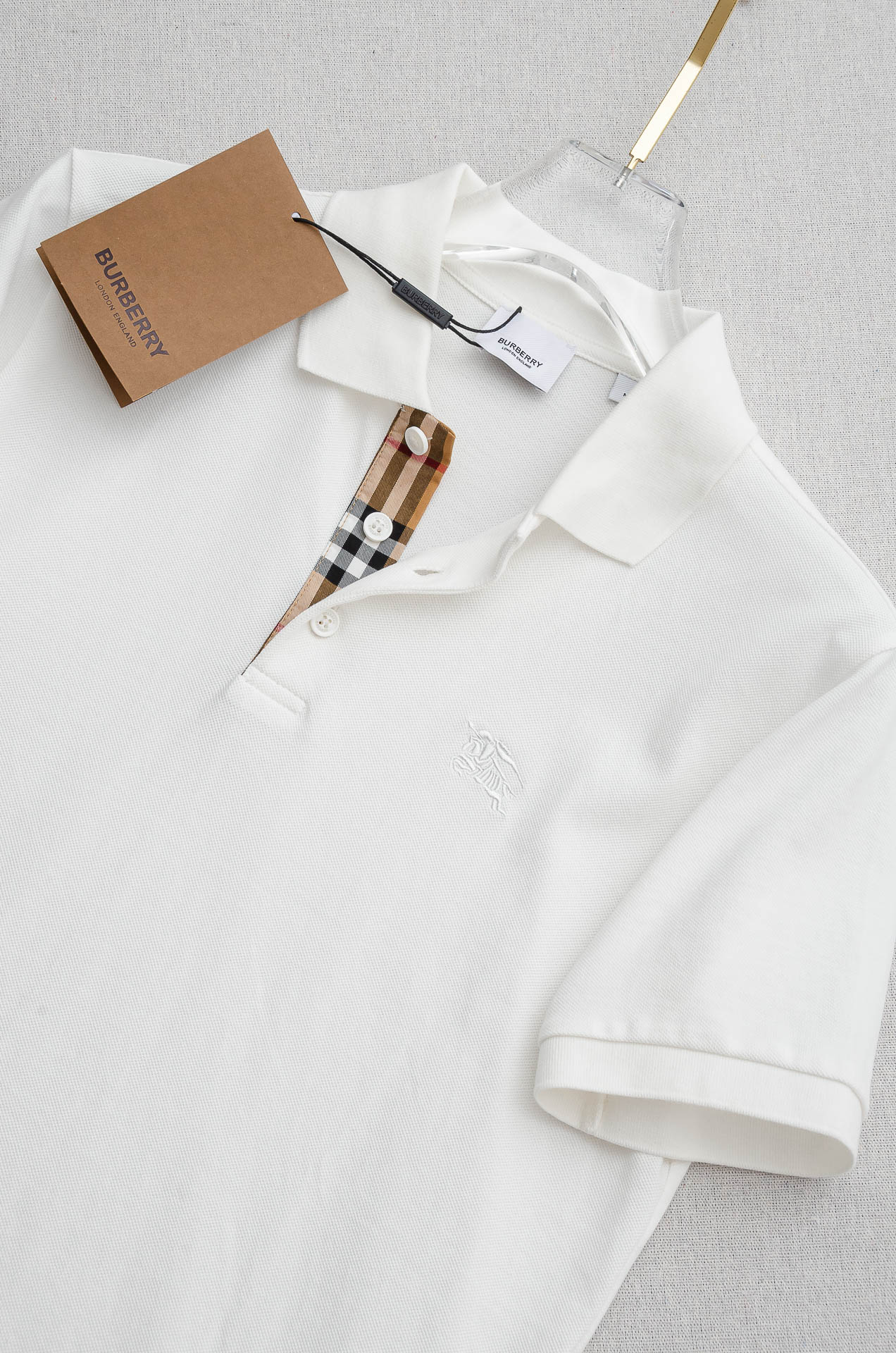 Burberry2026男士商务休闲纯色翻领短袖POLO衫#客供进口100%珠地棉面料，甄选上等长绒棉花