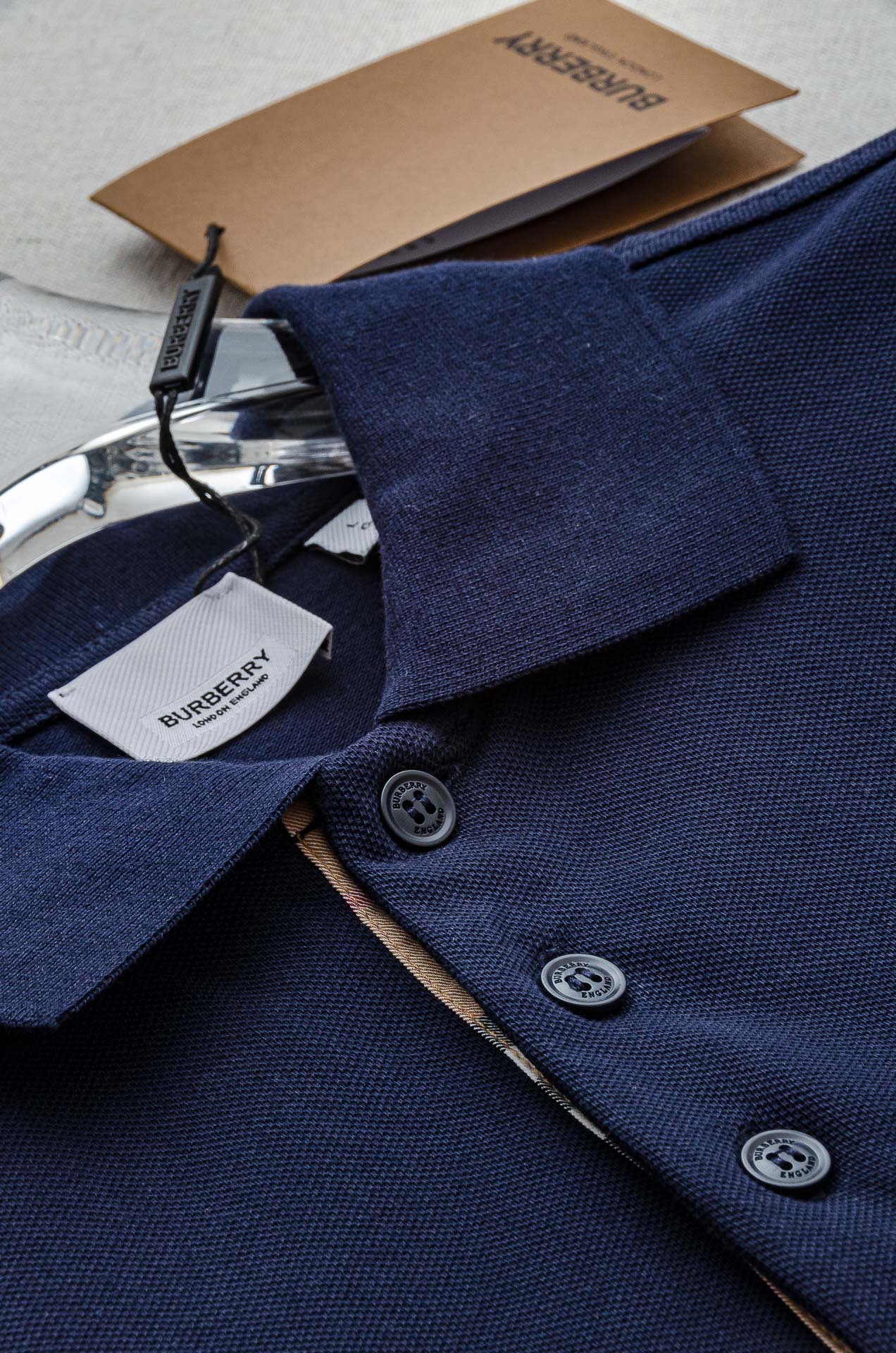Burberry2026 男士商务休闲纯色翻领短袖POLO衫#客供进口100%珠地棉面料，甄选上等长绒棉