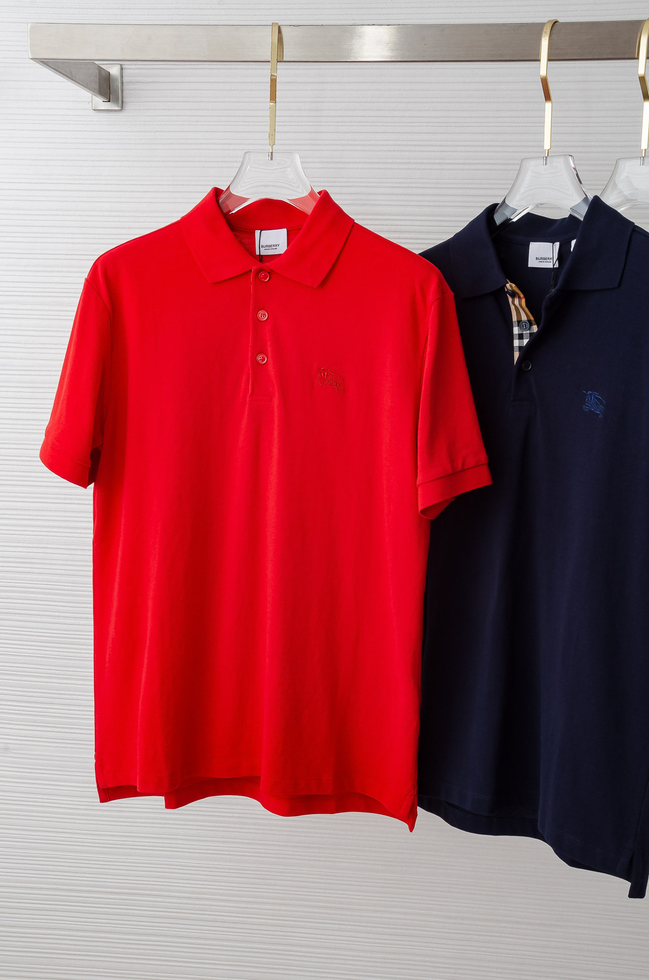 Burberry2026男士商务休闲纯色翻领短袖POLO衫#客供进口100%珠地棉面料，甄选上等长绒棉花