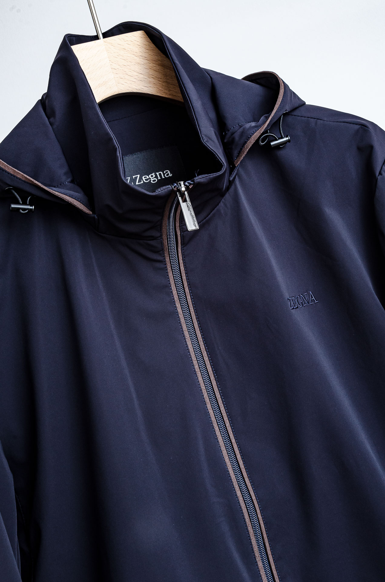 ☀️☀️zegn#a杰尼/亚 2025FW最新高密度三防面料防风防水商务休闲男士连帽夹克外套#面料精选客