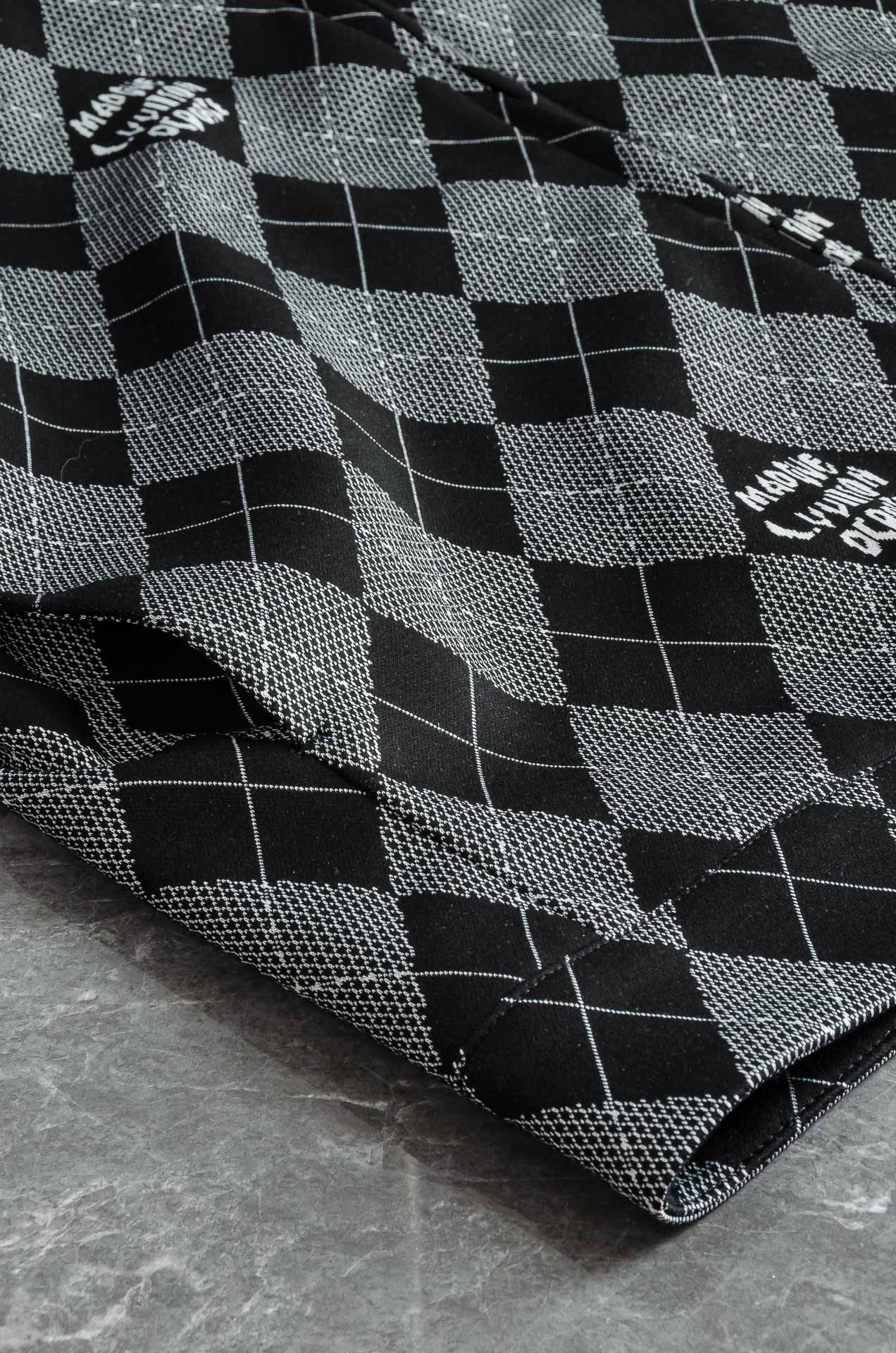 LV 2025FW最新棋盘格男士翻领夹克外套#这个季节适合各种穿搭，让您在享受时尚的同时，也能感受到温暖