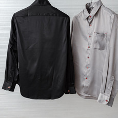 kiton2025新品 流光质感缎面面料,休闲定制纽扣免烫男士典雅纯色翻领长袖衬衫真的是秋季必备款了,抗 kiton2025新品 流光质感缎面面料,休闲定制纽扣免烫男士典雅纯色翻领长袖衬衫真的是秋季必备款了,抗