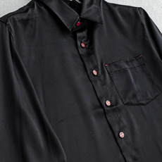 kiton2025新品 流光质感缎面面料,休闲定制纽扣免烫男士典雅纯色翻领长袖衬衫真的是秋季必备款了,抗 kiton2025新品 流光质感缎面面料,休闲定制纽扣免烫男士典雅纯色翻领长袖衬衫真的是秋季必备款了,抗
