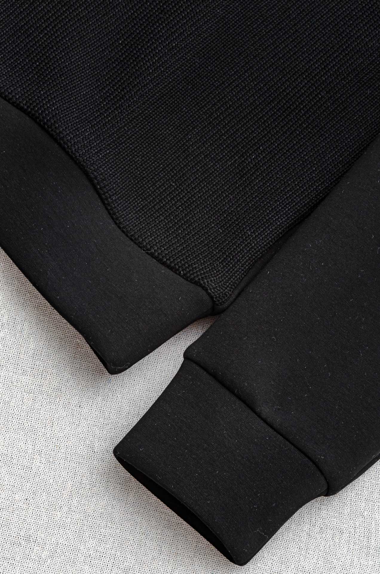 普拉达Prada 2025FW新品 空气层肌理感客供进口舒适透气挺括版 拼皮料修饰拉链翻领长袖男士卫衣#