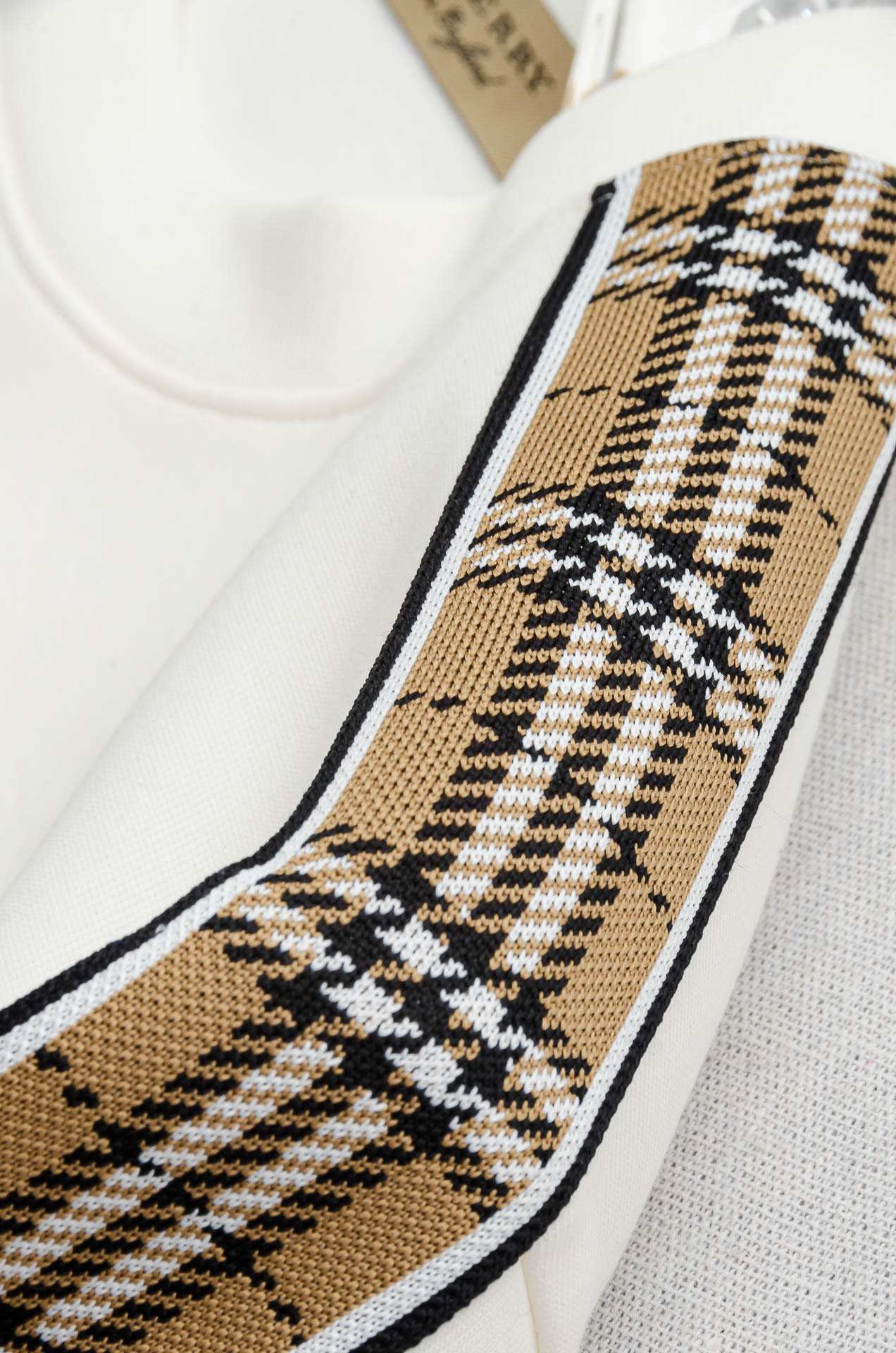 BURBERRY 2025FW新品 空气层肌理感客供进口舒适透气挺括版 拼皮料修饰拉链翻领长袖男士卫衣#