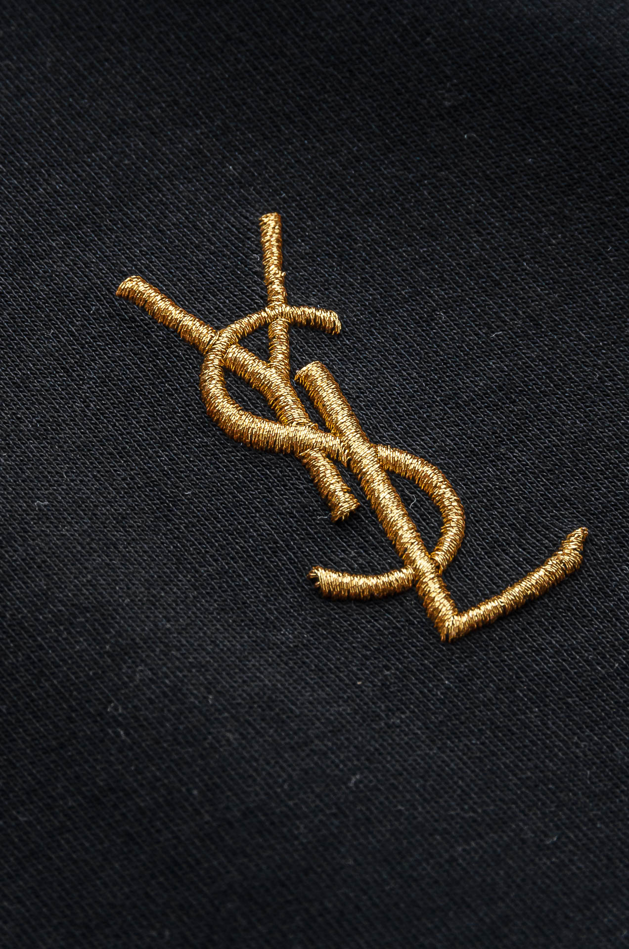 YSL25FW秋冬新款 立体刺绣男士长袖T恤衫#把重心都放在了面料上，出口海外的订单，客供进口精选42%