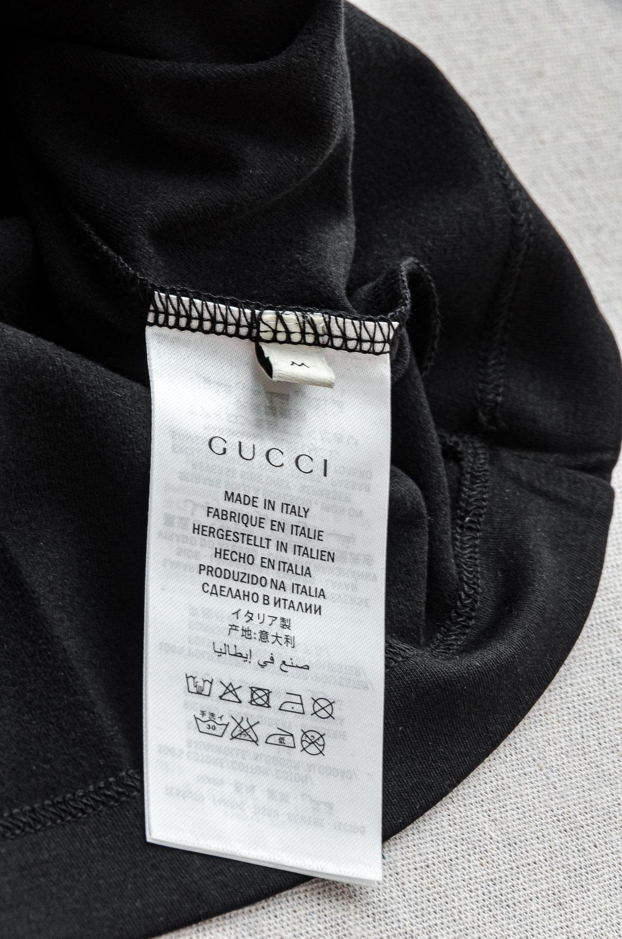 gucci25FW秋冬新款 立体刺绣男士长袖T恤衫#把重心都放在了面料上，出口海外的订单，客供进口精选4