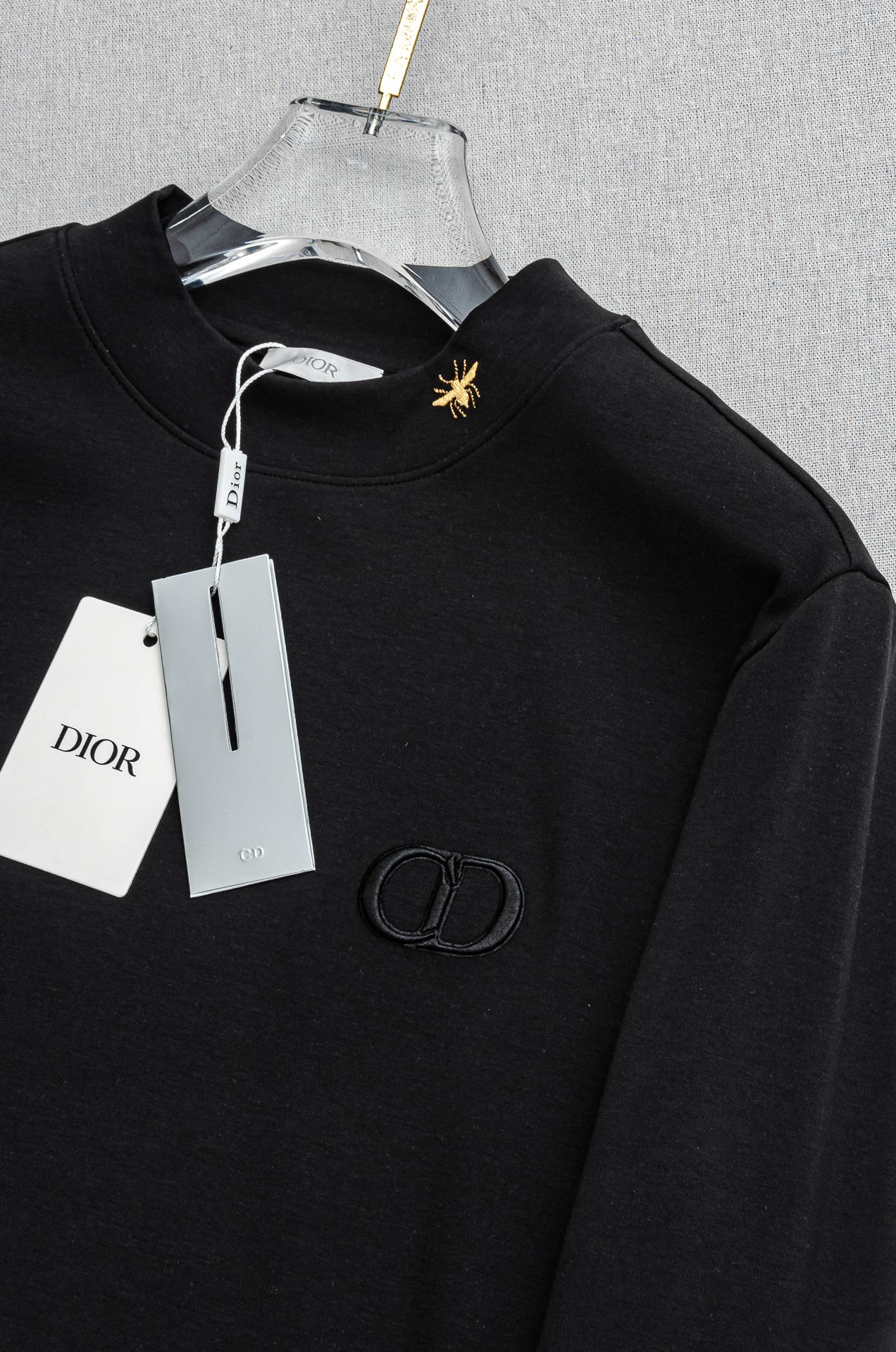 25FW秋冬新款 立体刺绣男士长袖T恤衫#把重心都放在了面料上，出口海外的订单，客供进口精选42%棉58