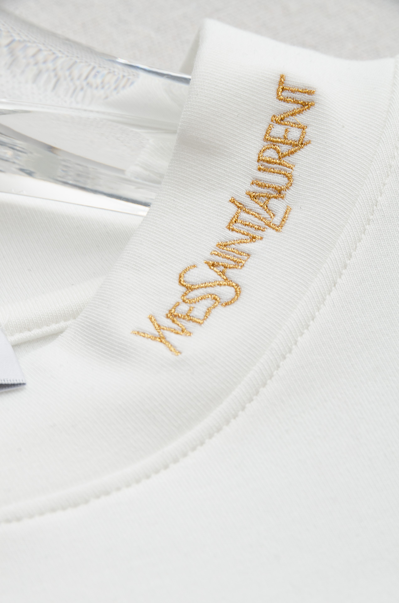 YSL25FW秋冬新款 立体刺绣男士长袖T恤衫#把重心都放在了面料上，出口海外的订单，客供进口精选42%