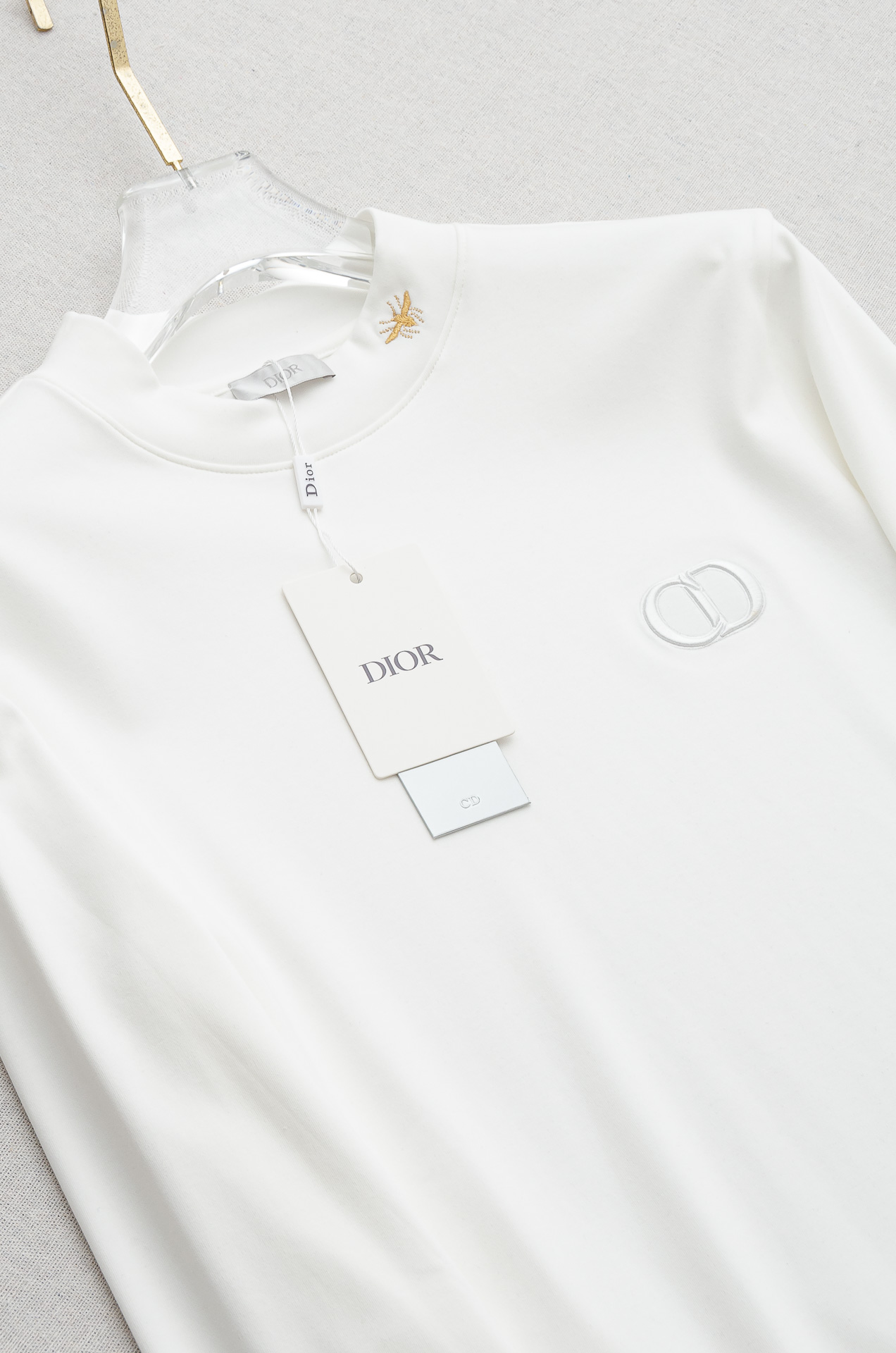 25FW秋冬新款 立体刺绣男士长袖T恤衫#把重心都放在了面料上，出口海外的订单，客供进口精选42%棉58