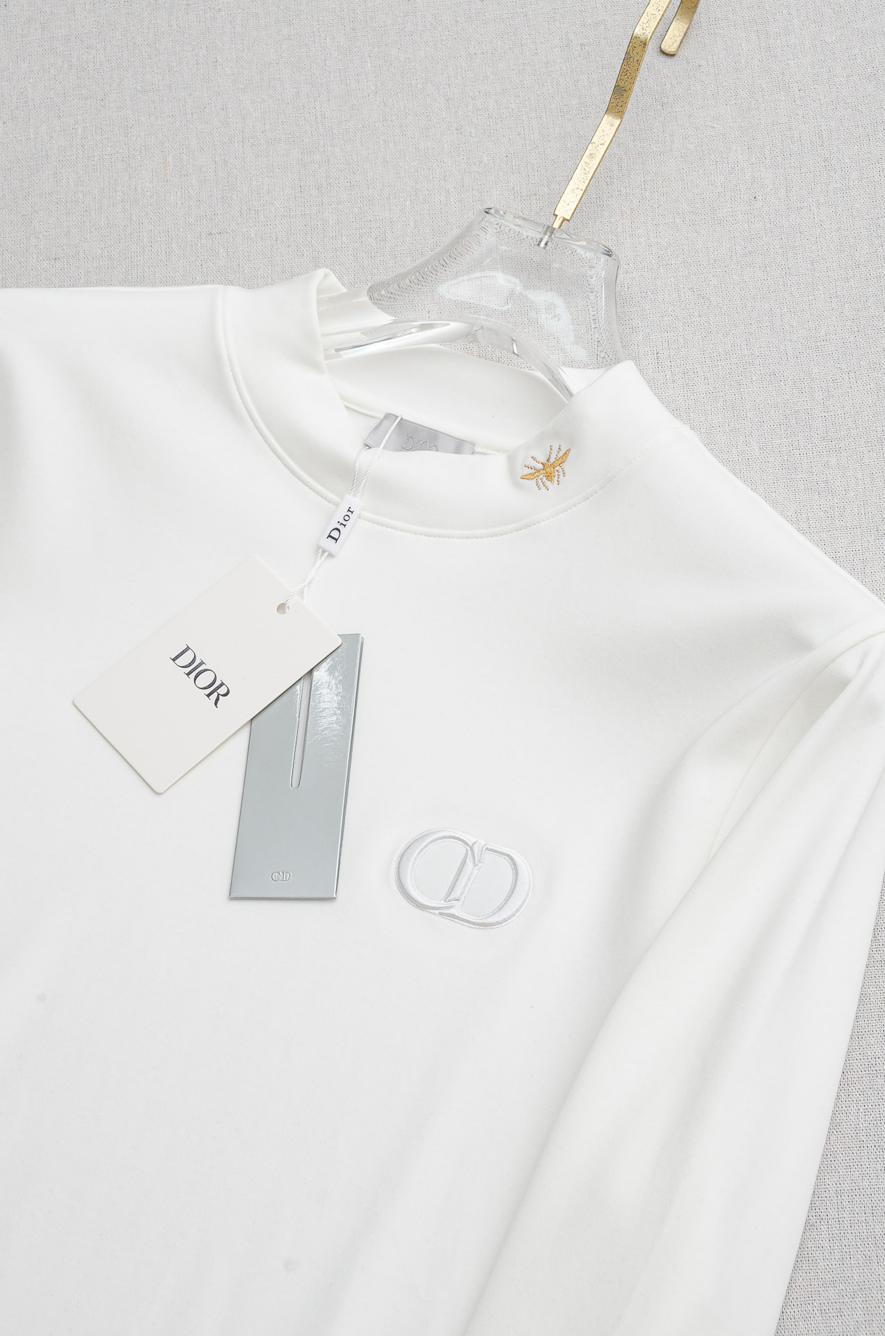 25FW秋冬新款 立体刺绣男士长袖T恤衫#把重心都放在了面料上，出口海外的订单，客供进口精选42%棉58