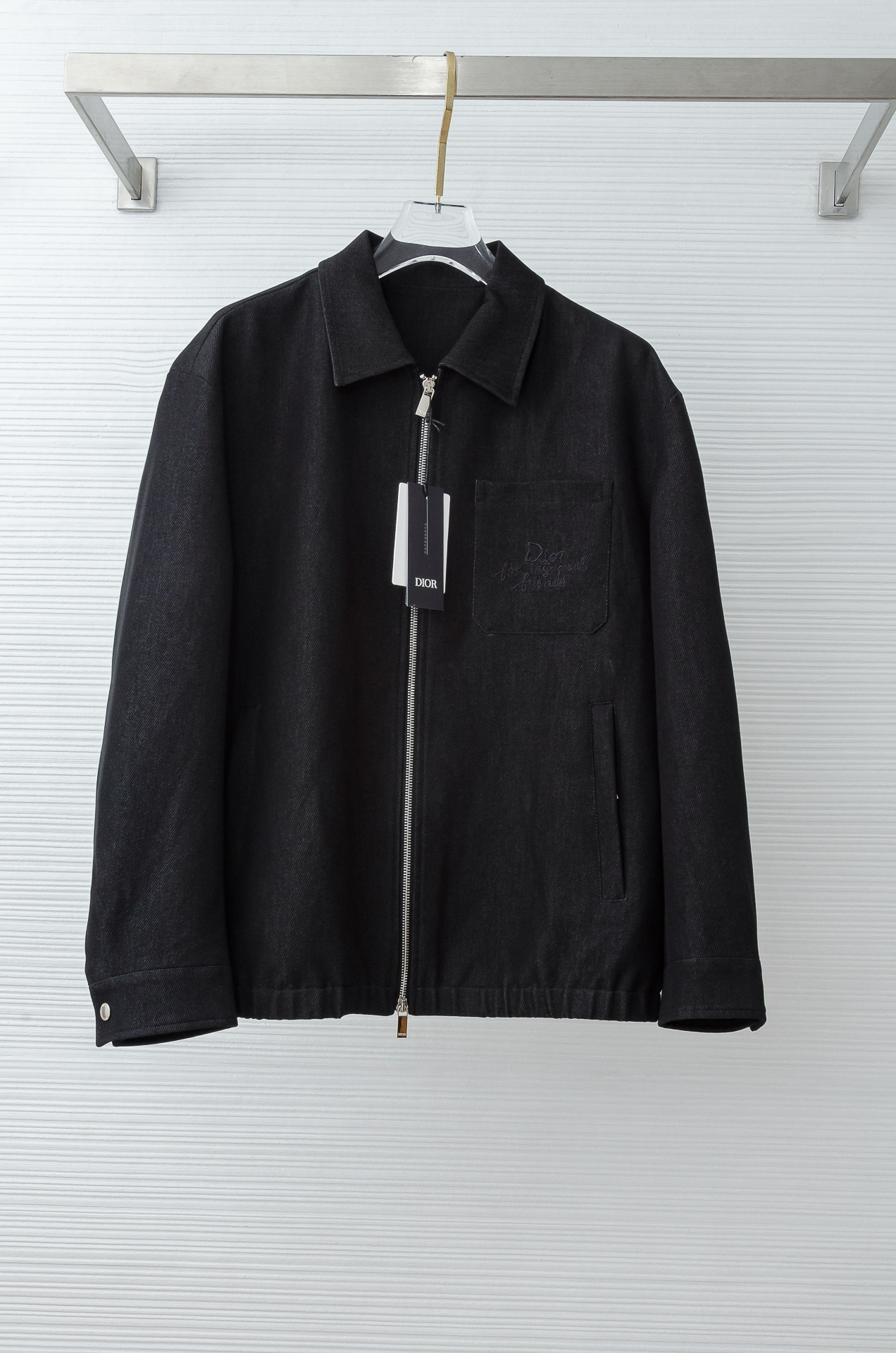 dio#r迪/奥 2025FW秋冬最新翻领搭配口袋刺绣设计男士休闲夹克外套#挺阔感十足，穿上身是非常能修