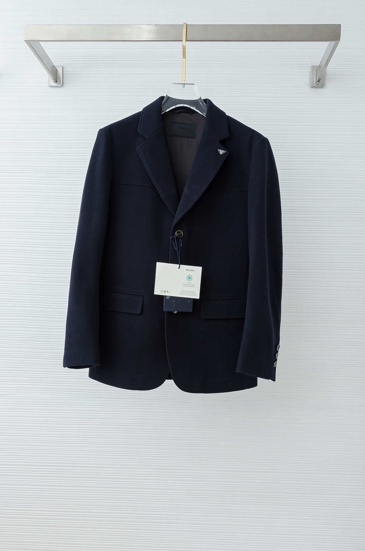 PRADA普拉达26FW秋冬新款绵羊毛混纺西服#三粒扣商务休闲西装外套！同步官网发售 最新款羊毛西装，在