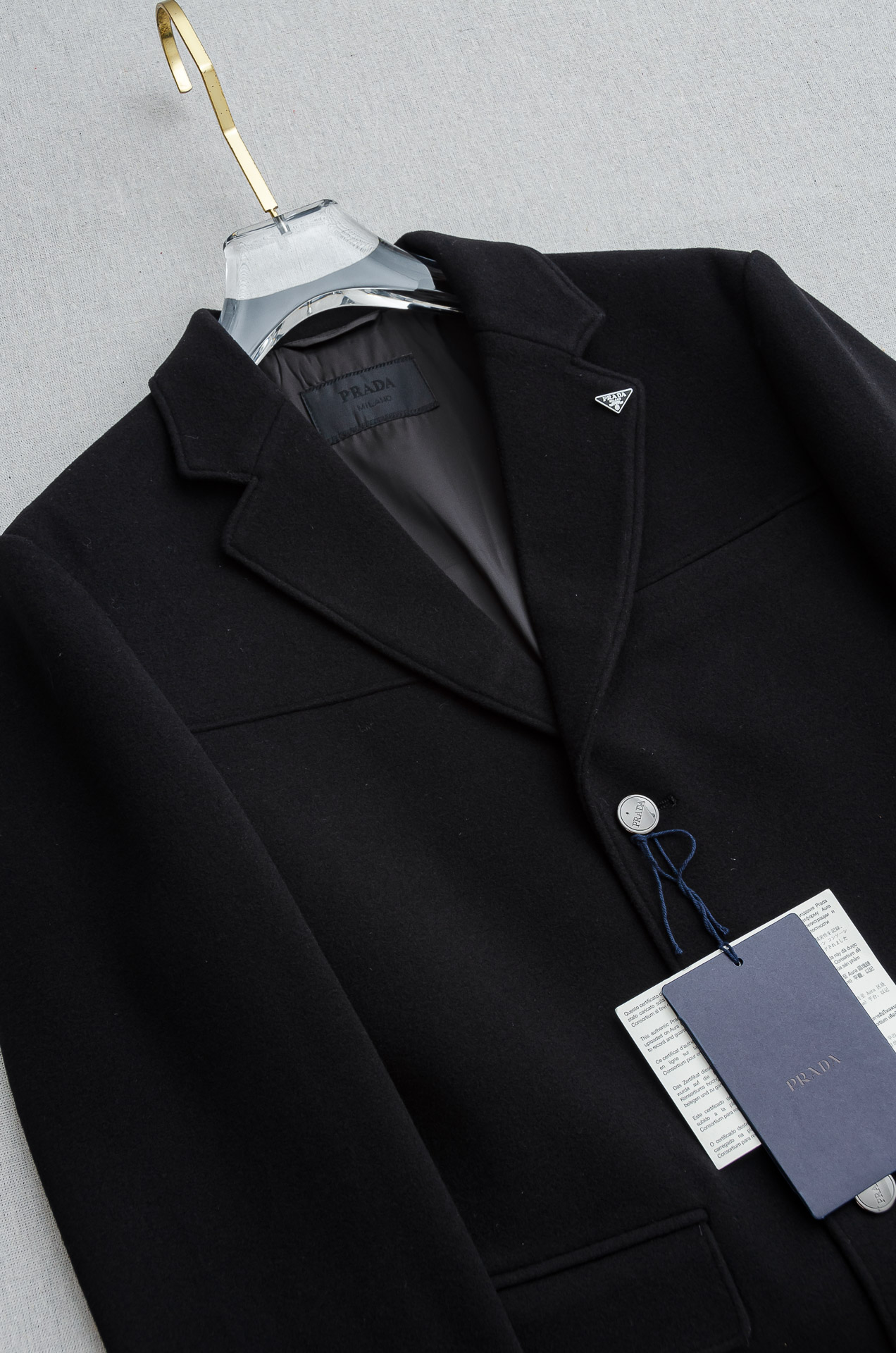 PRADA普拉达26FW秋冬新款绵羊毛混纺西服#三粒扣商务休闲西装外套！同步官网发售 最新款羊毛西装，在